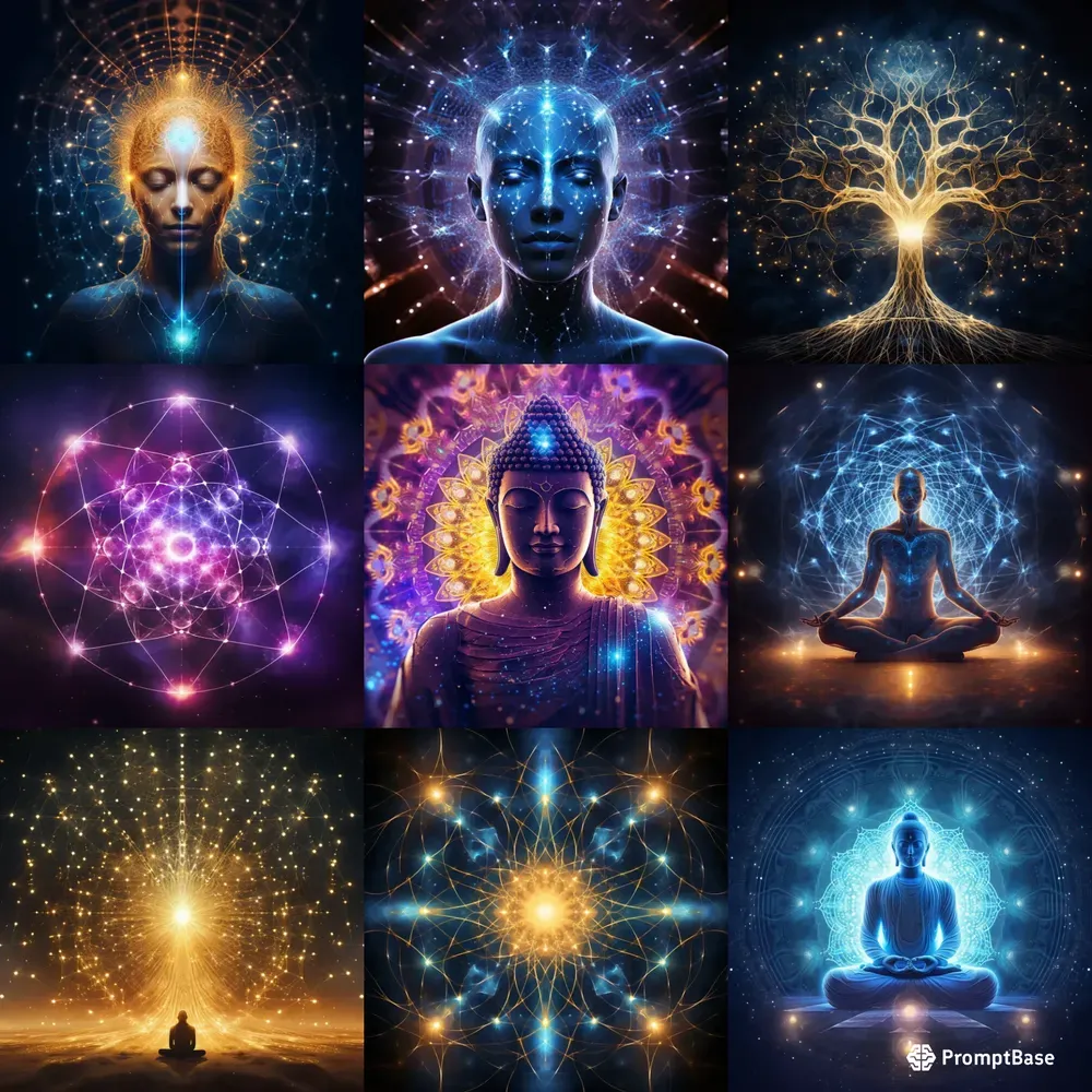 Spiritual Meditation Wallpaper Midjourney Prompt