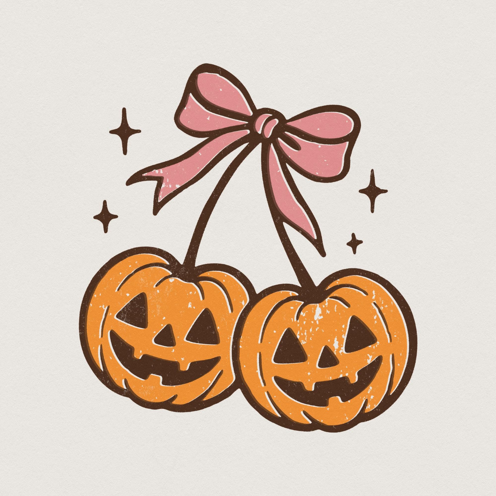 Double Pumpkin PNG, Halloween Clipart