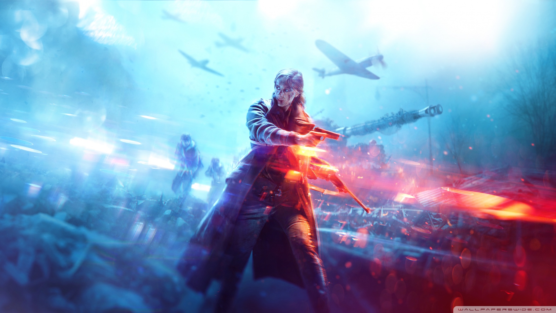 Battlefield 5 Soldier 4K UHD Wallpaper for UltraHD Desktop and TV, Widescreen and UltraWide Display, Dual and Triple Monitor, Smartphone and Tablet Devices