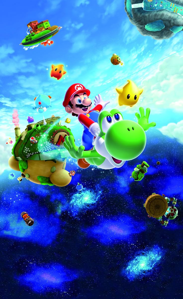 Main Illustration Mario Galaxy 2 Art Gallery