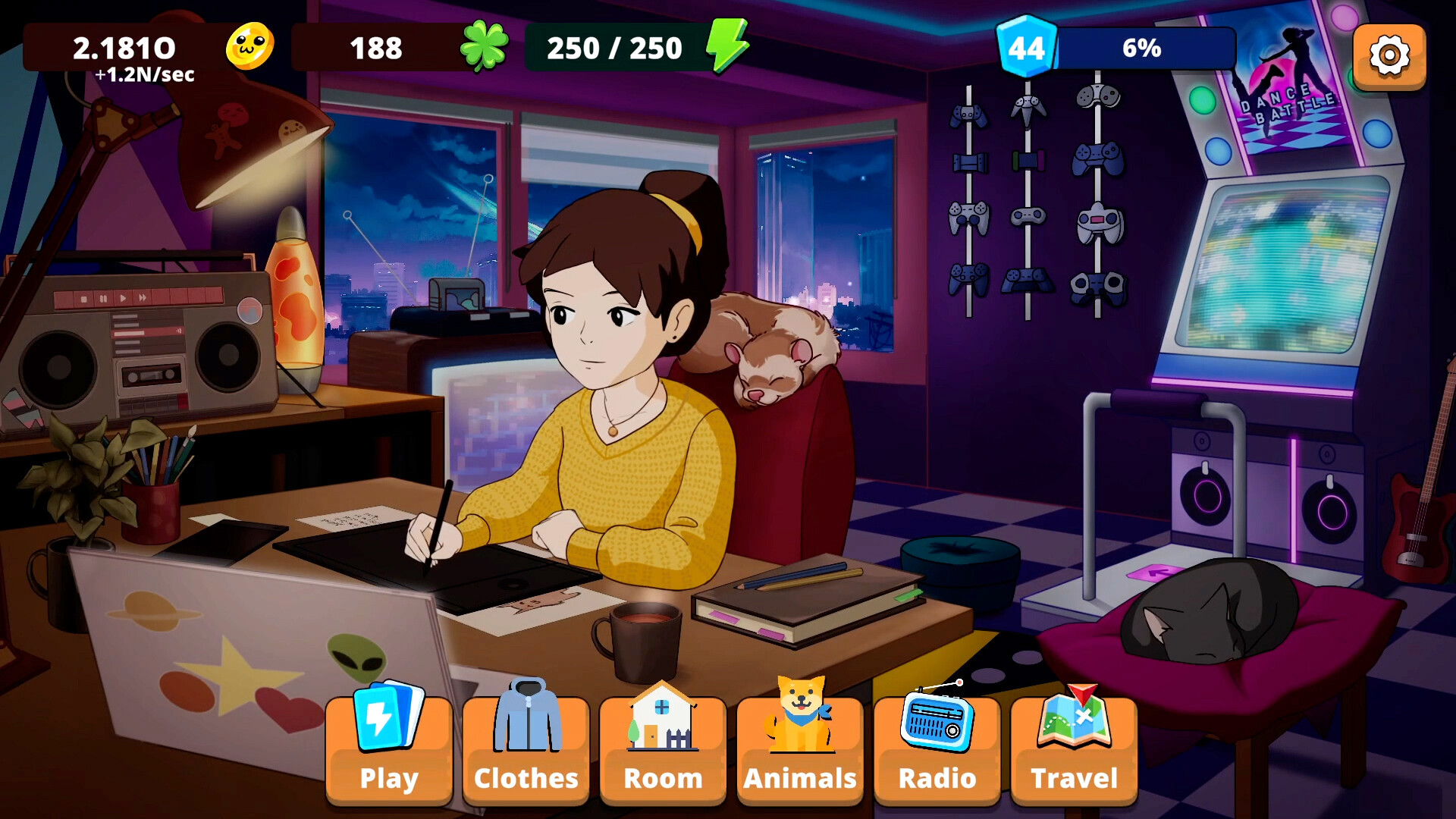 Save 10% on Comfy Girl: Lofi Companion on Steam