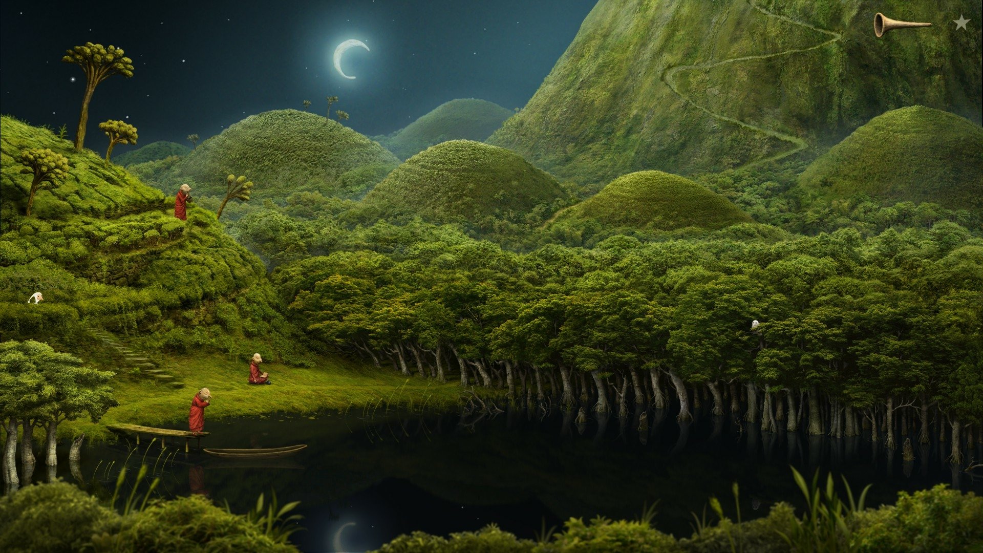Samorost 3 Mystical Landscape HD Wallpaper