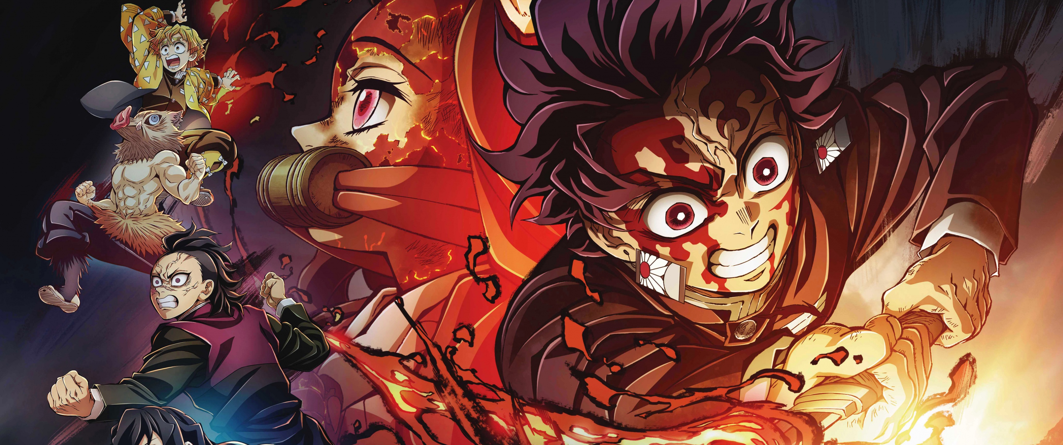 Demon Slayer: Kimetsu no Yaiba Hashira Training Arc 8K Ultrawide Wallpaper