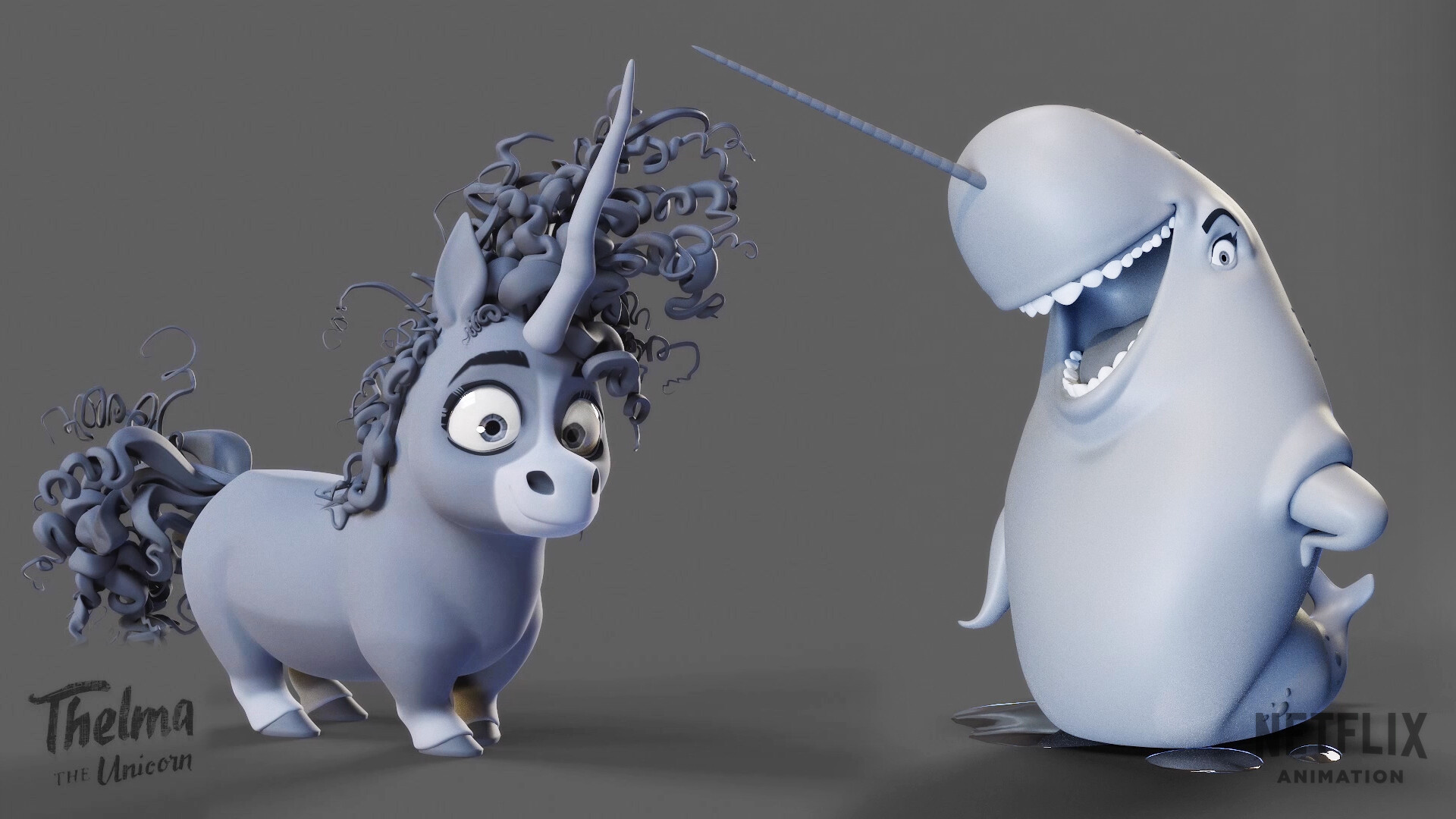 Visual Development (3D): Thelma the Unicorns Maquettes