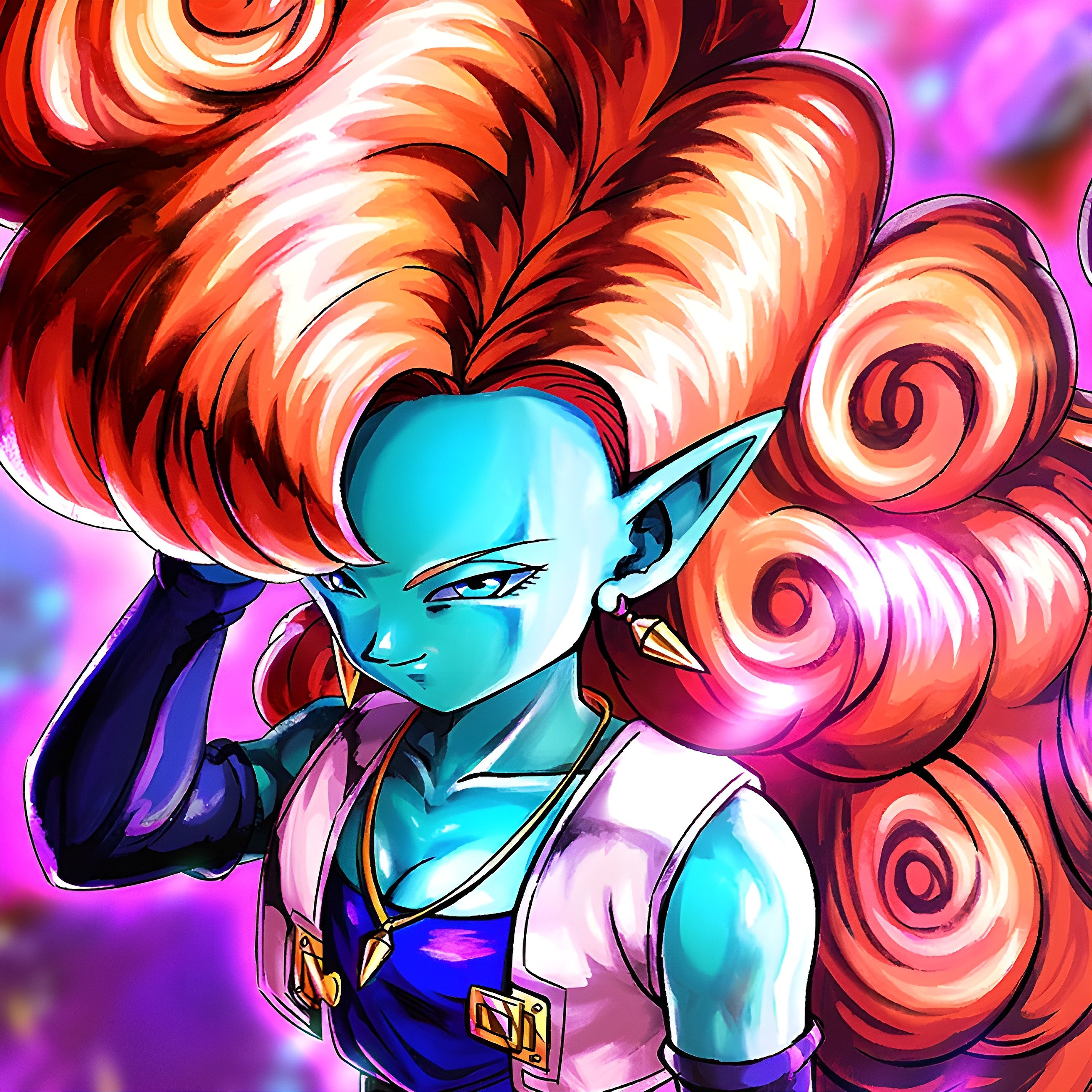 LEGENDS: Art Cards 4K • Name: Zangya • Character ID: (DBL36 04E) • Rarity: Extreme (EX) • Color: YEL