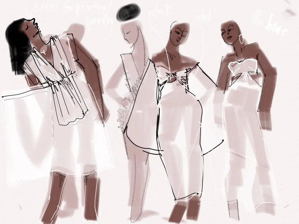 Fashion Illustration Layout Formats for Presentation