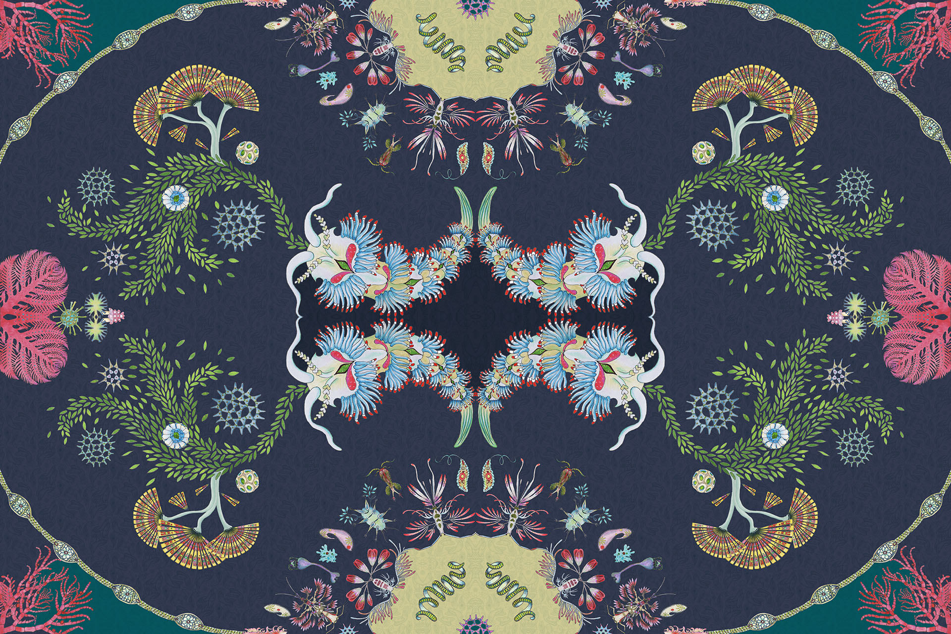 Paisley Paramecium Wallpaper