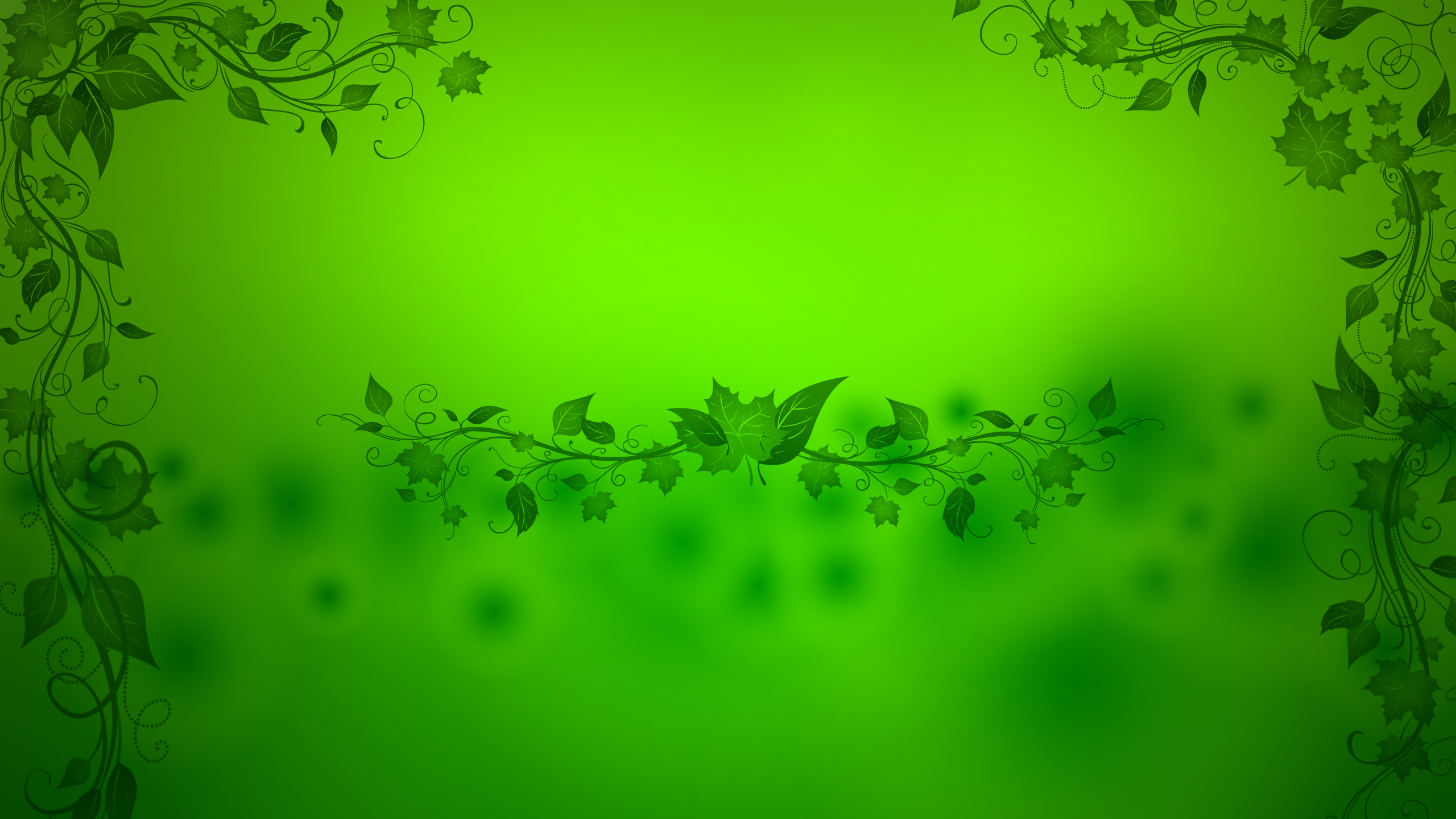 Green Leaves Drawing Art HD Green Wallpaper