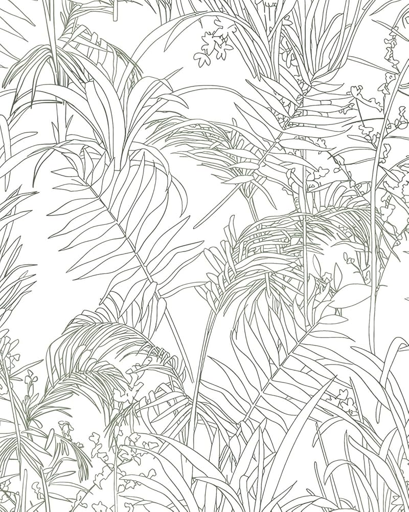 Wudnaye Leaf Peel and Stick Wallpaper Green and Cream White Botanical Contact Paper Peel and Stick Wallpaper Modern Self Adhesive Removable Vinyl Wallpaper for Room Walls Cabinet Decor 15.7X78.7