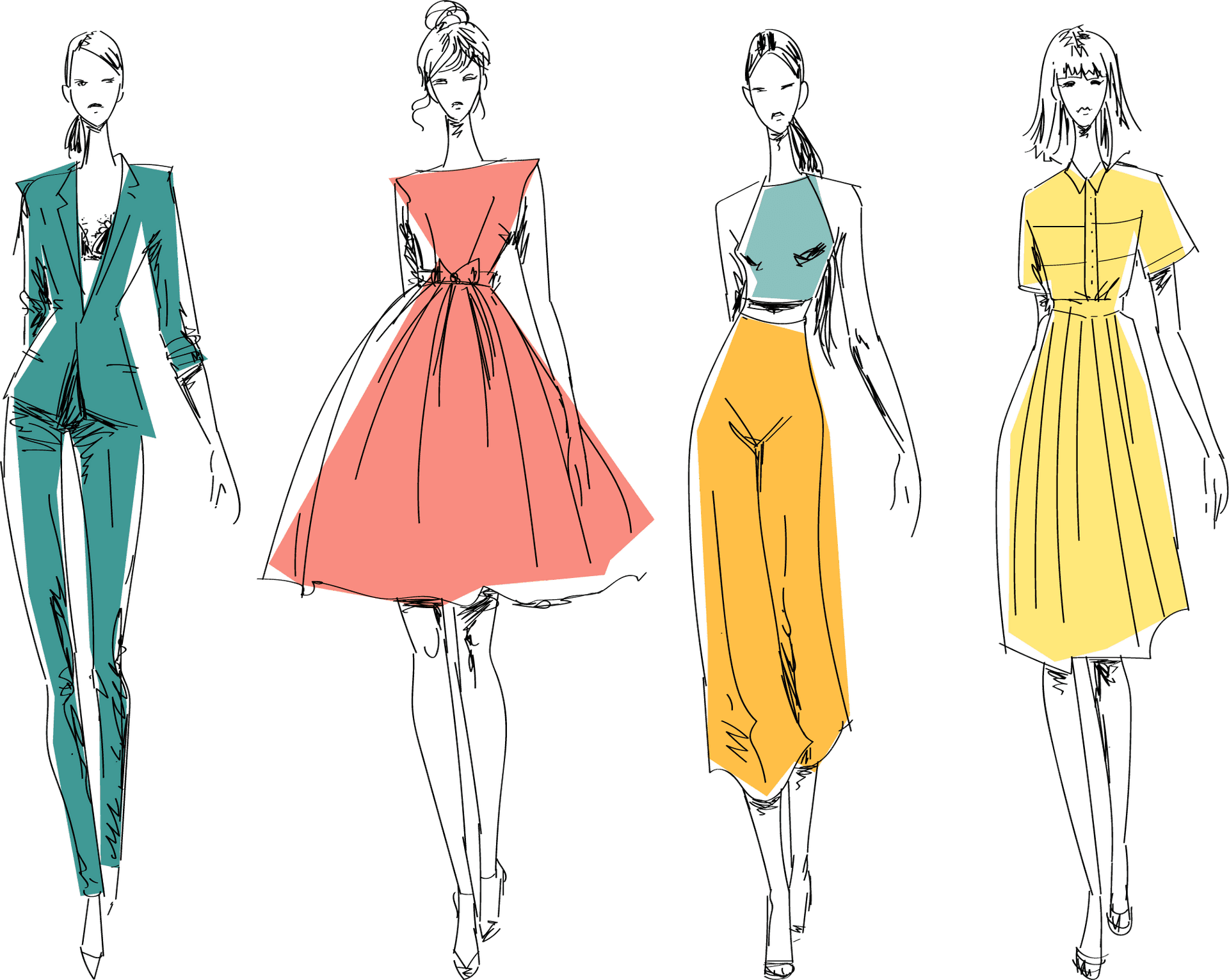 Download Fashion Sketches Collection Illustration