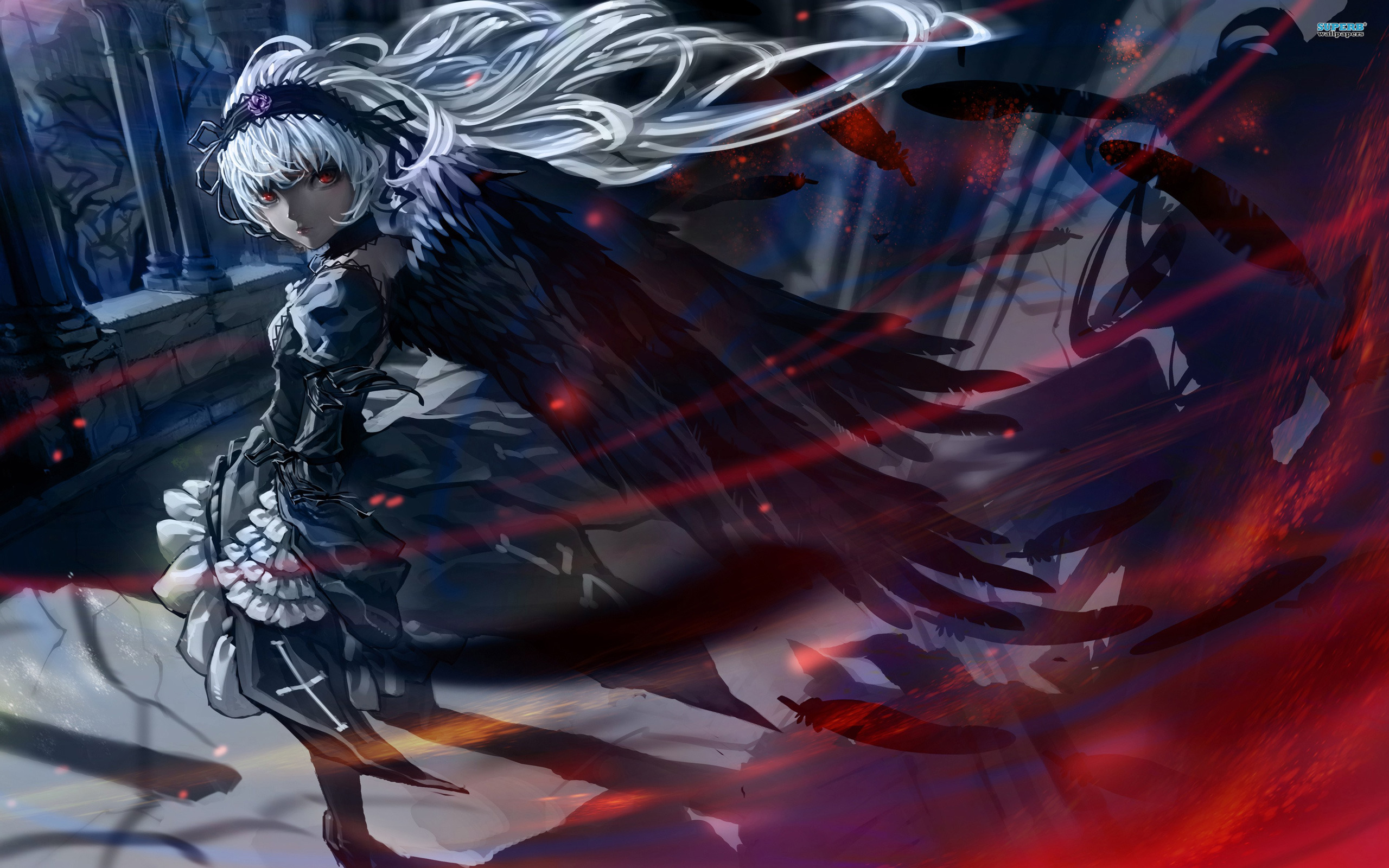 Suigintou from Rozen Maiden HD Wallpaper