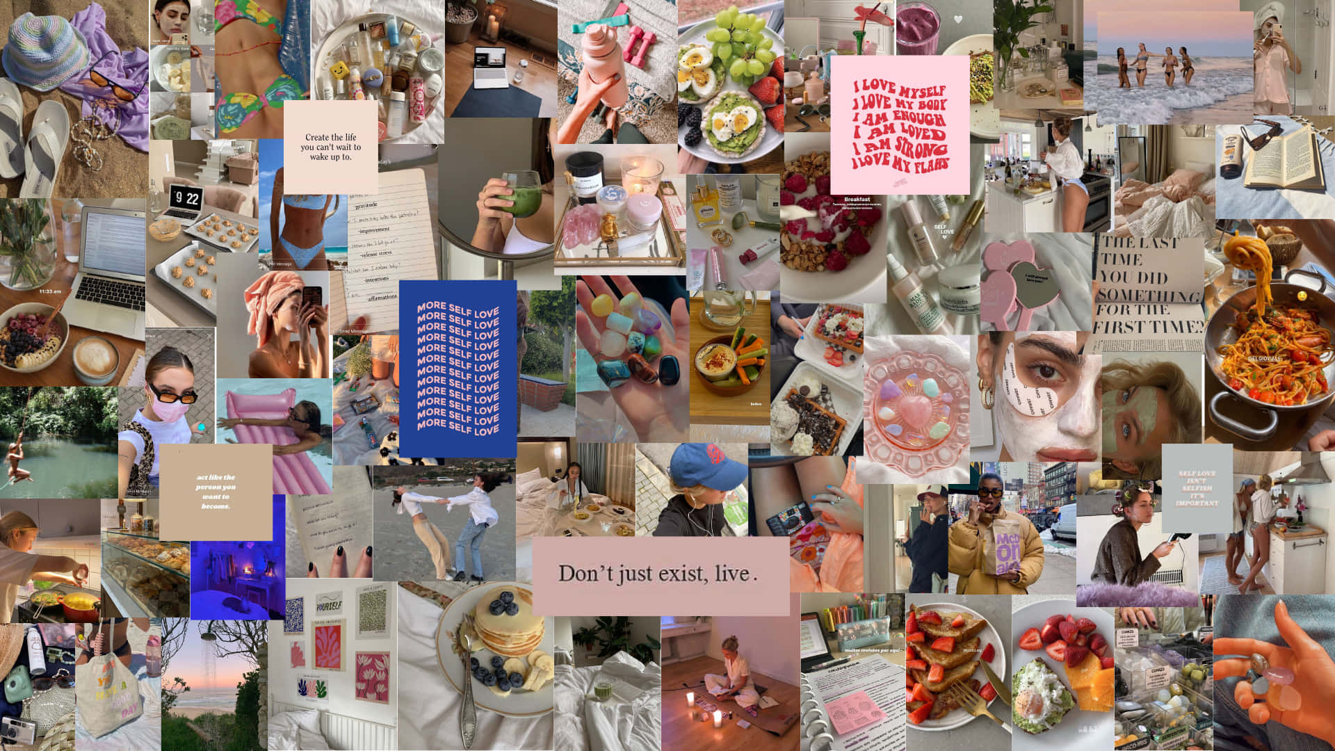 Download A Collage Of Photo And Picture Of People Wallpaper