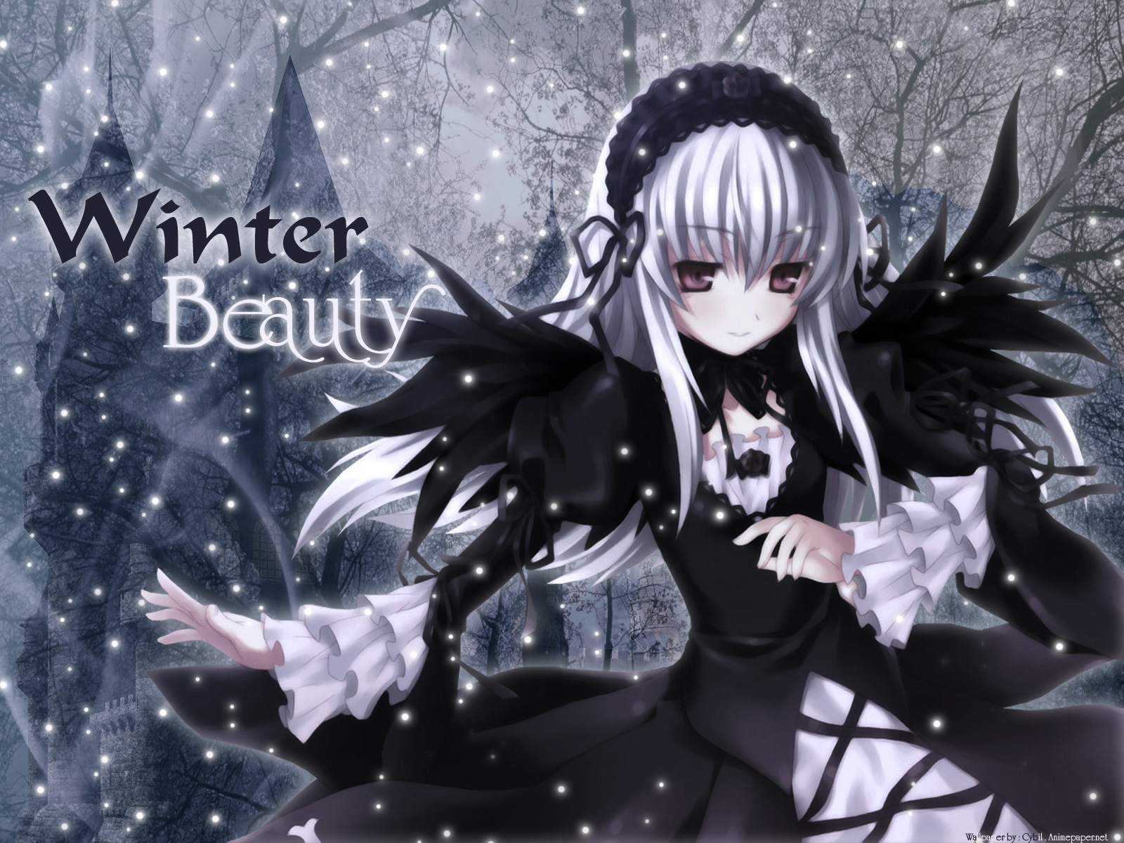 gothic rozen maiden snow suigintou wings. konachan.net.com Anime Wallpaper