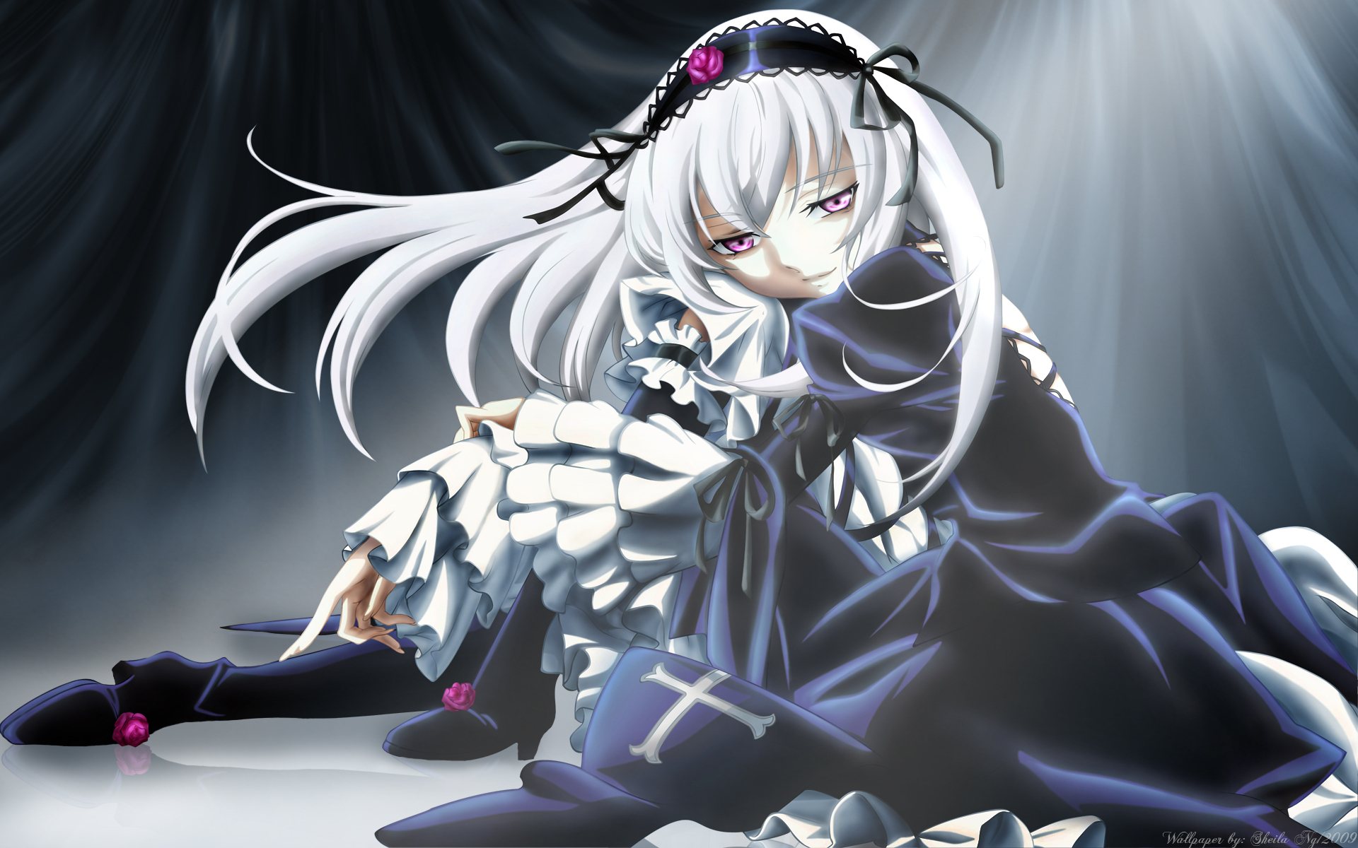 Wallpaper doll, dress, suigintou, rozen maden for mobile and desktop, section прочее, resolution 1920x1200