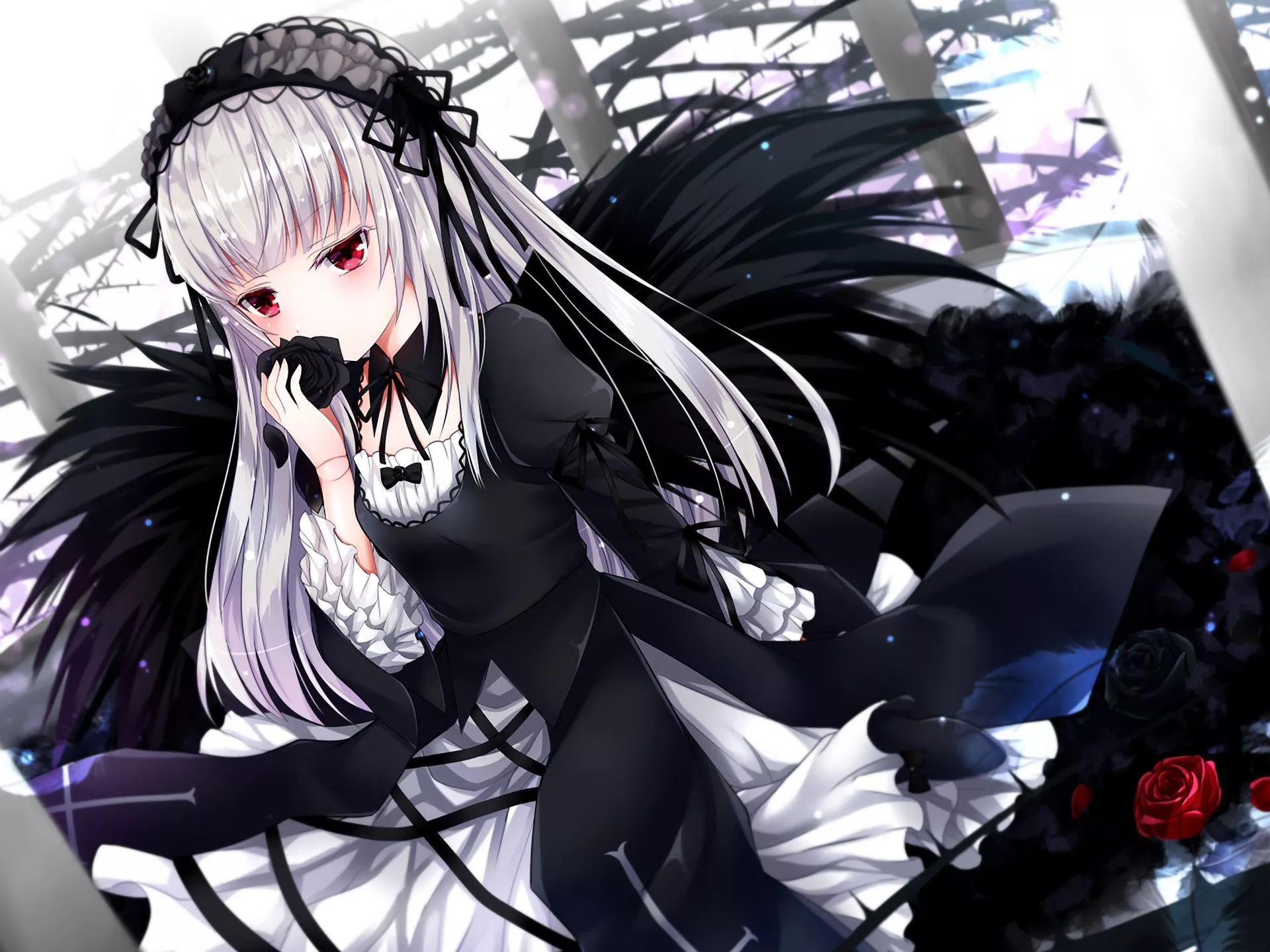 Phone wallpaper: Anime, Rozen Maiden, Suigintou (Rozen Maiden) 905406