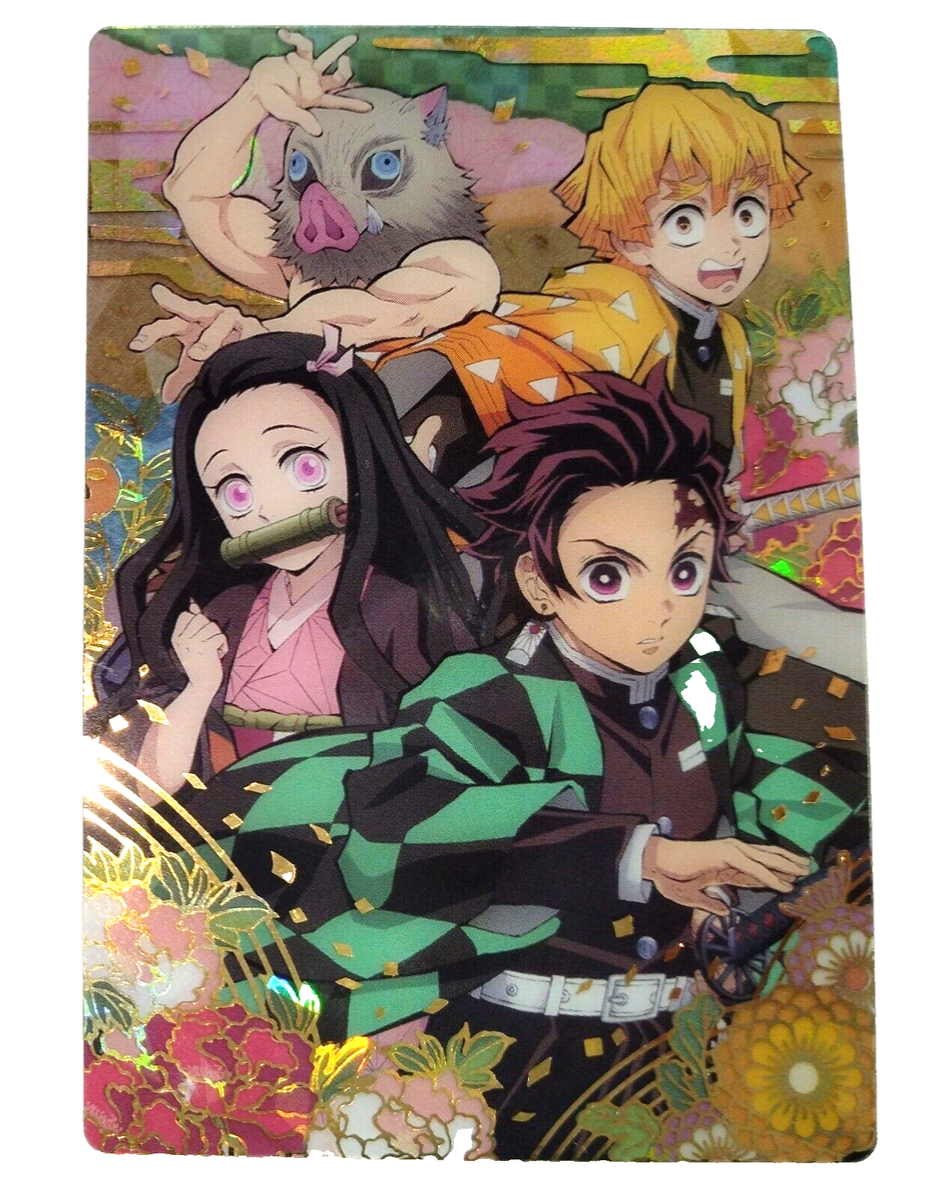 Demon Slayer: Kimetsu no Yaiba Wafer Zenitsu Tanjiro Nezuko Inosuke Card Secret