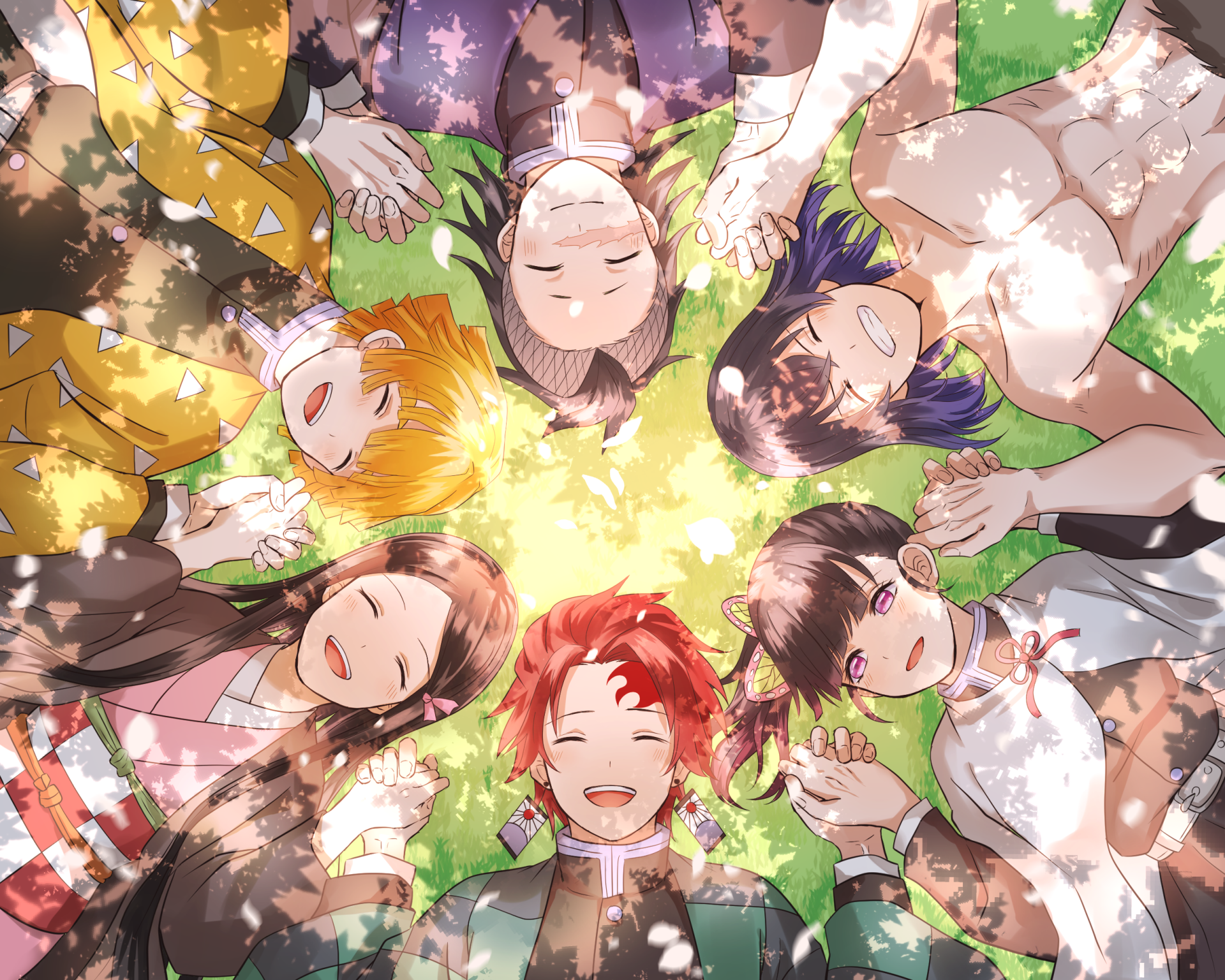 Demon Slayer Heroes United: Kanao, Nezuko, Inosuke & Friends HD Wallpaper