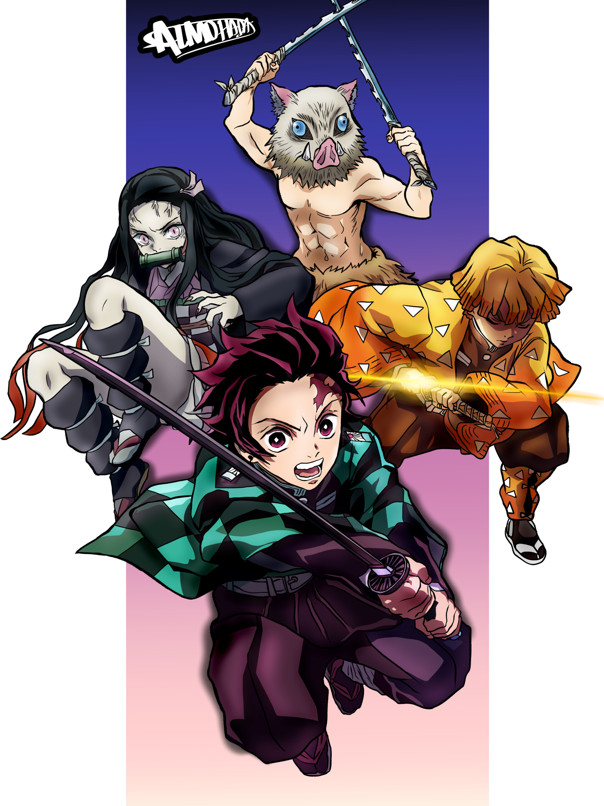 DEMON SLAYER, NEZUKO, INOSUKE, ZENITSU