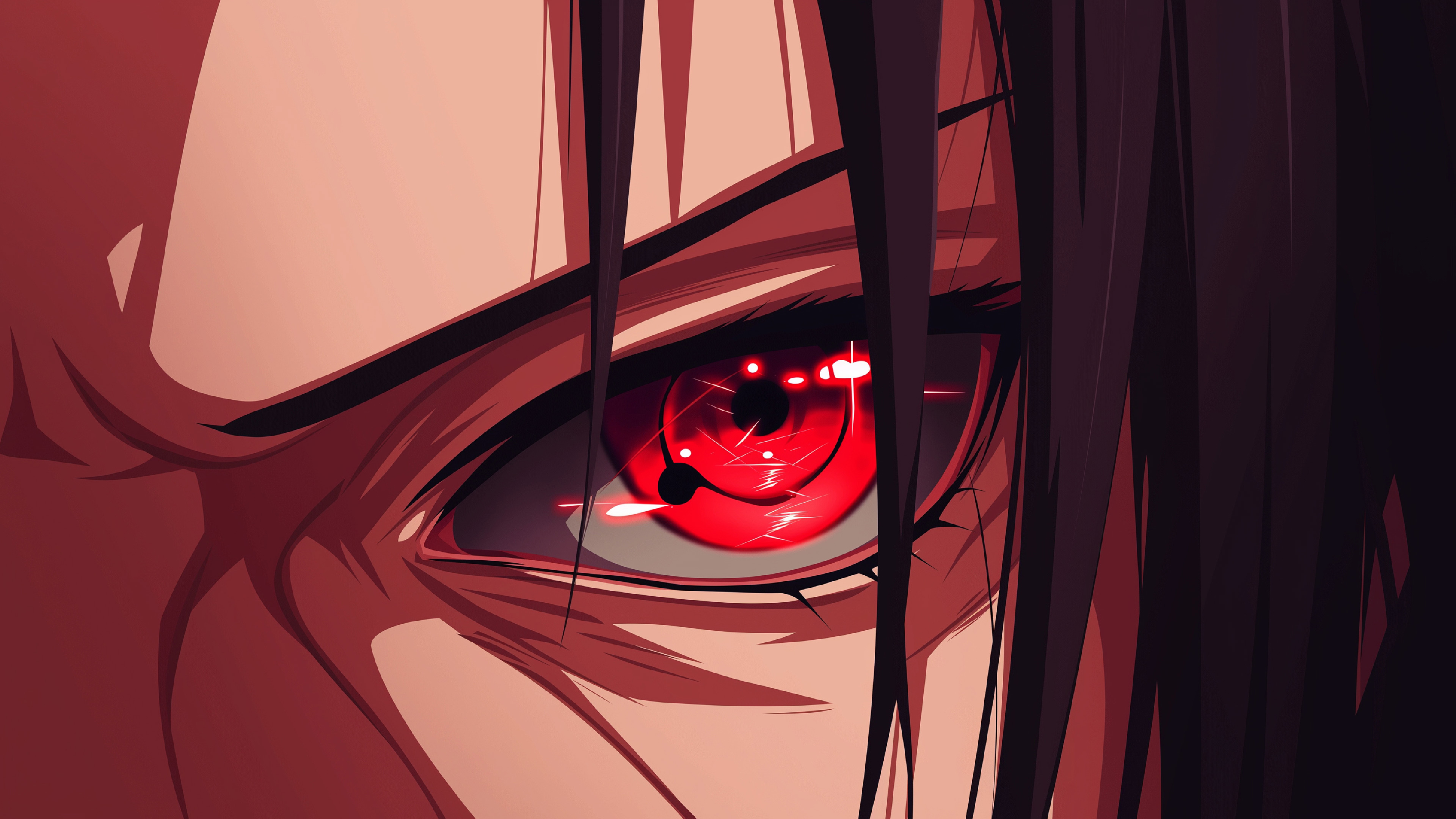 Itachi Sharingan 4k Desktop Wallpaper