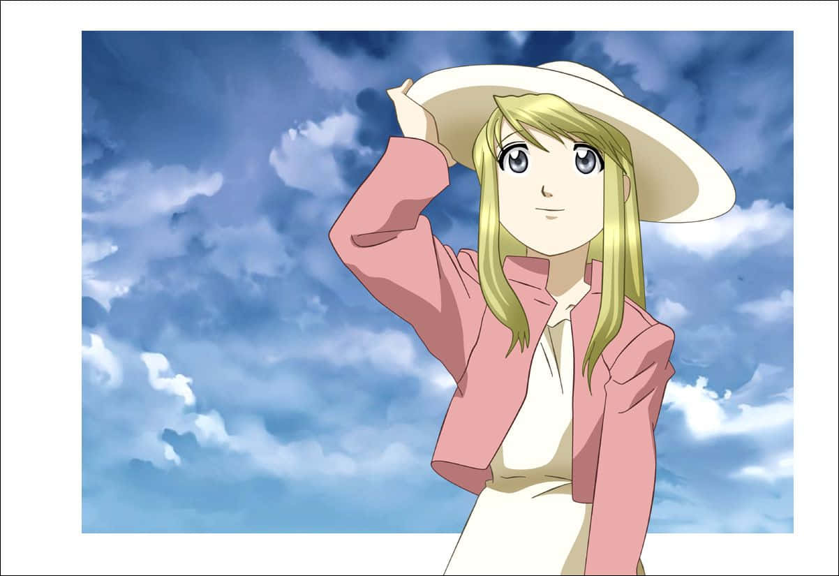 Download Caption: Winry Rockbell, Fullmetal Alchemist Enthusiast Wallpaper