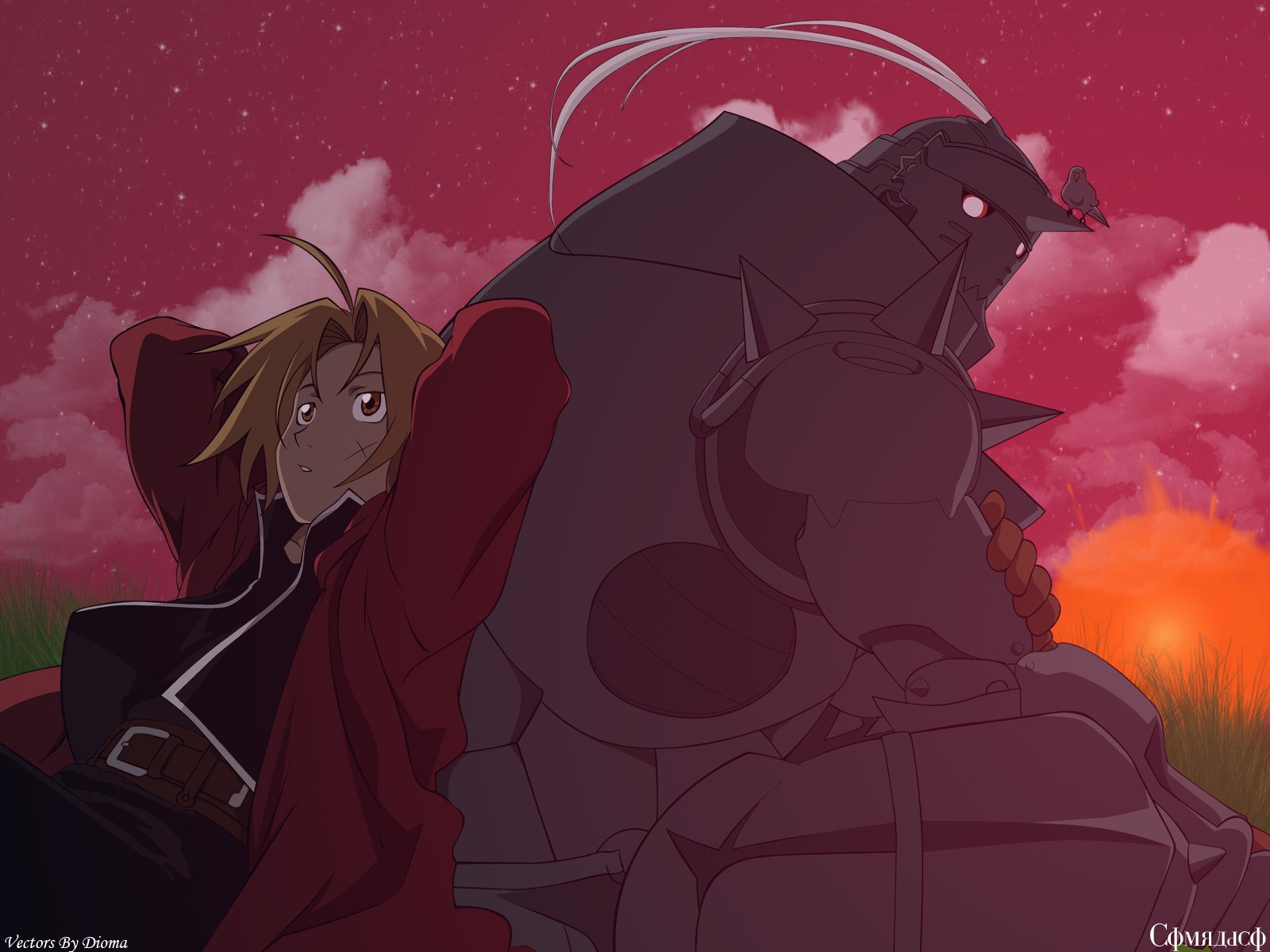Fullmetal Alchemist HD Wallpaper: Alphonse & Edward Elric