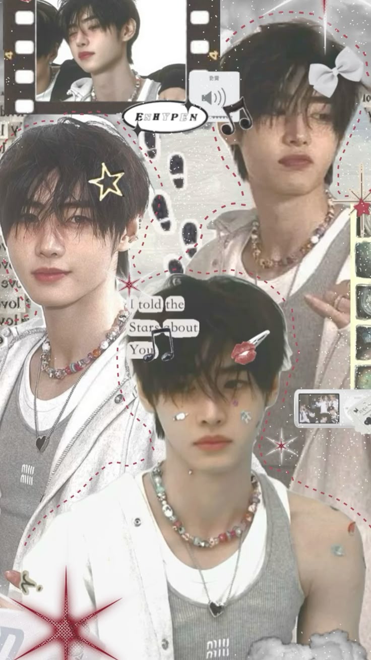 Grey Y2K Aesthetic Sunghoon Wallpaper