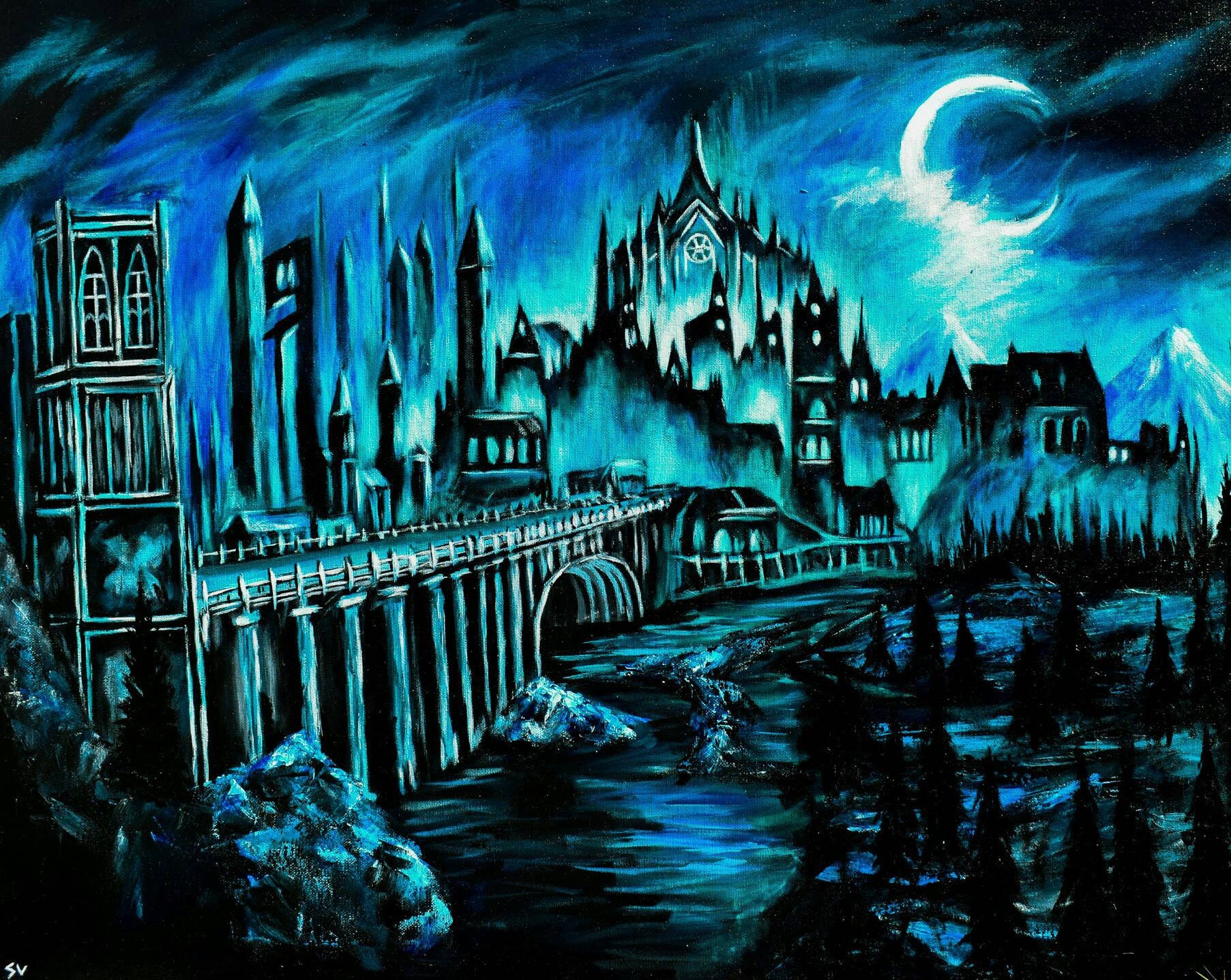 Irithyll of the Boreal Valley Print, dark souls, dark souls 3, dark souls art, dark souls painting, elden ring, bloodborne, sekiro