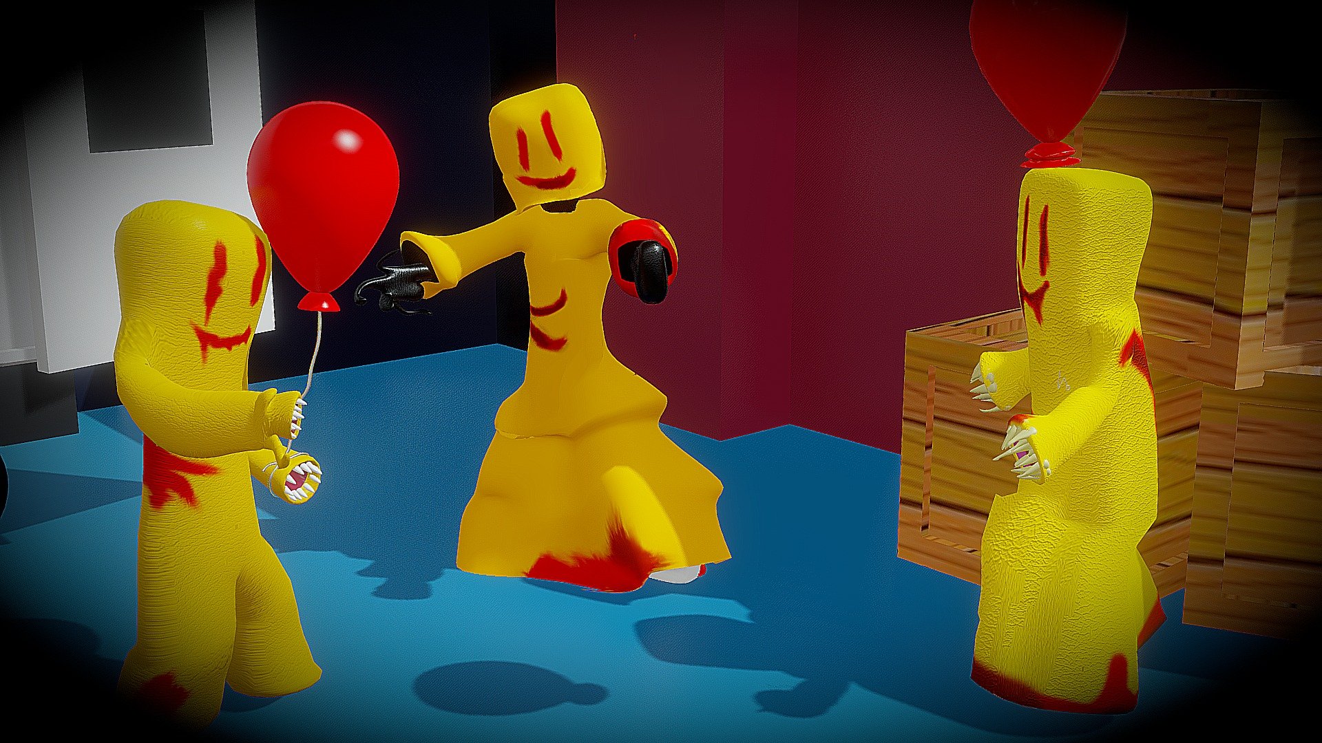 My Old Partygoers Models [Backrooms] Free 3D model by