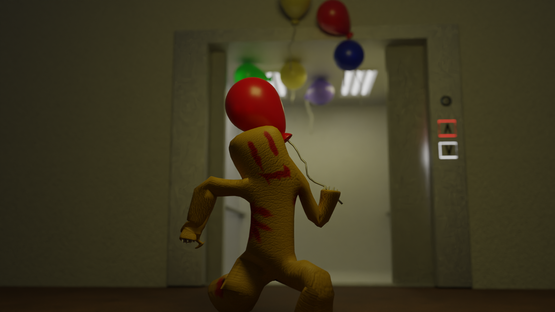 Pics of the Partygoer from The Backrooms / Partygoer in the Elevator. i work on an animation for this. The elevator is full animated and designed by me you can see