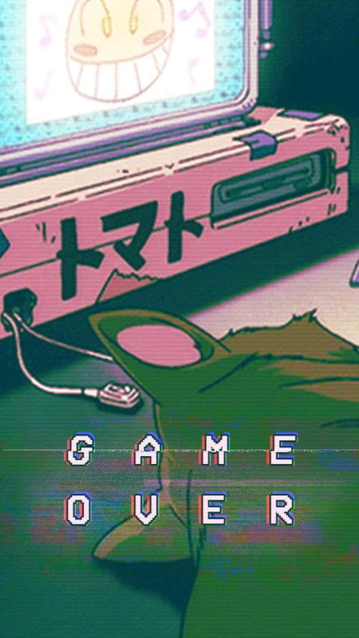 Download Japanese Cute Gamer Glitch Aesthetic Wallpaper
