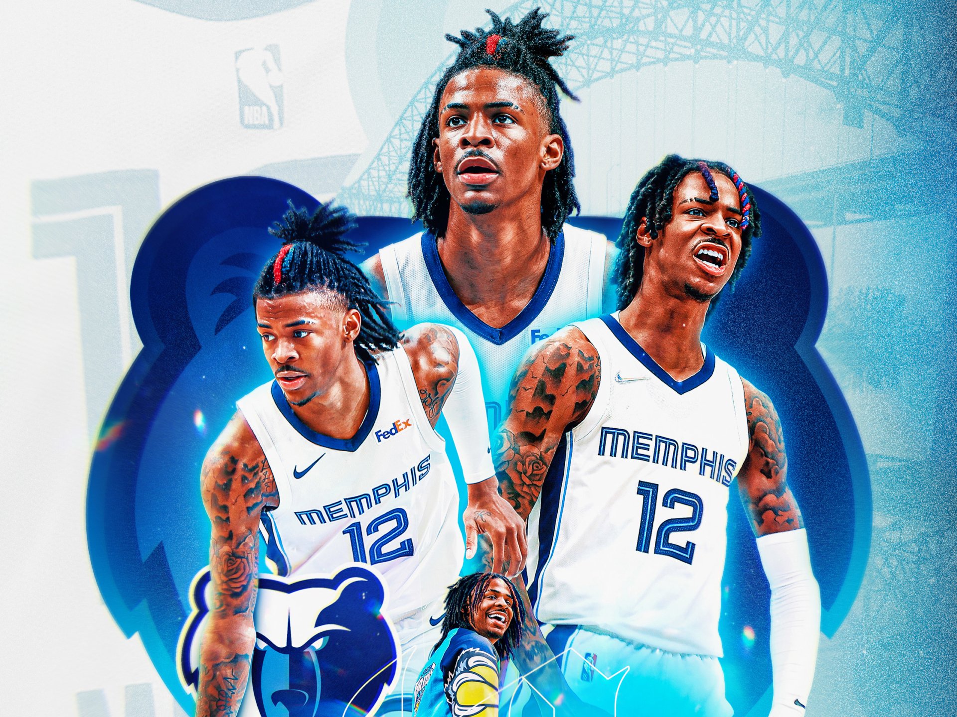 Ja Morant Memphis Magic HD Sports Wallpaper