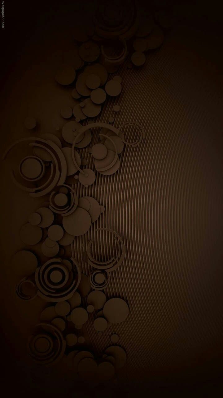 Abstract Brown Background with Circles and Lines