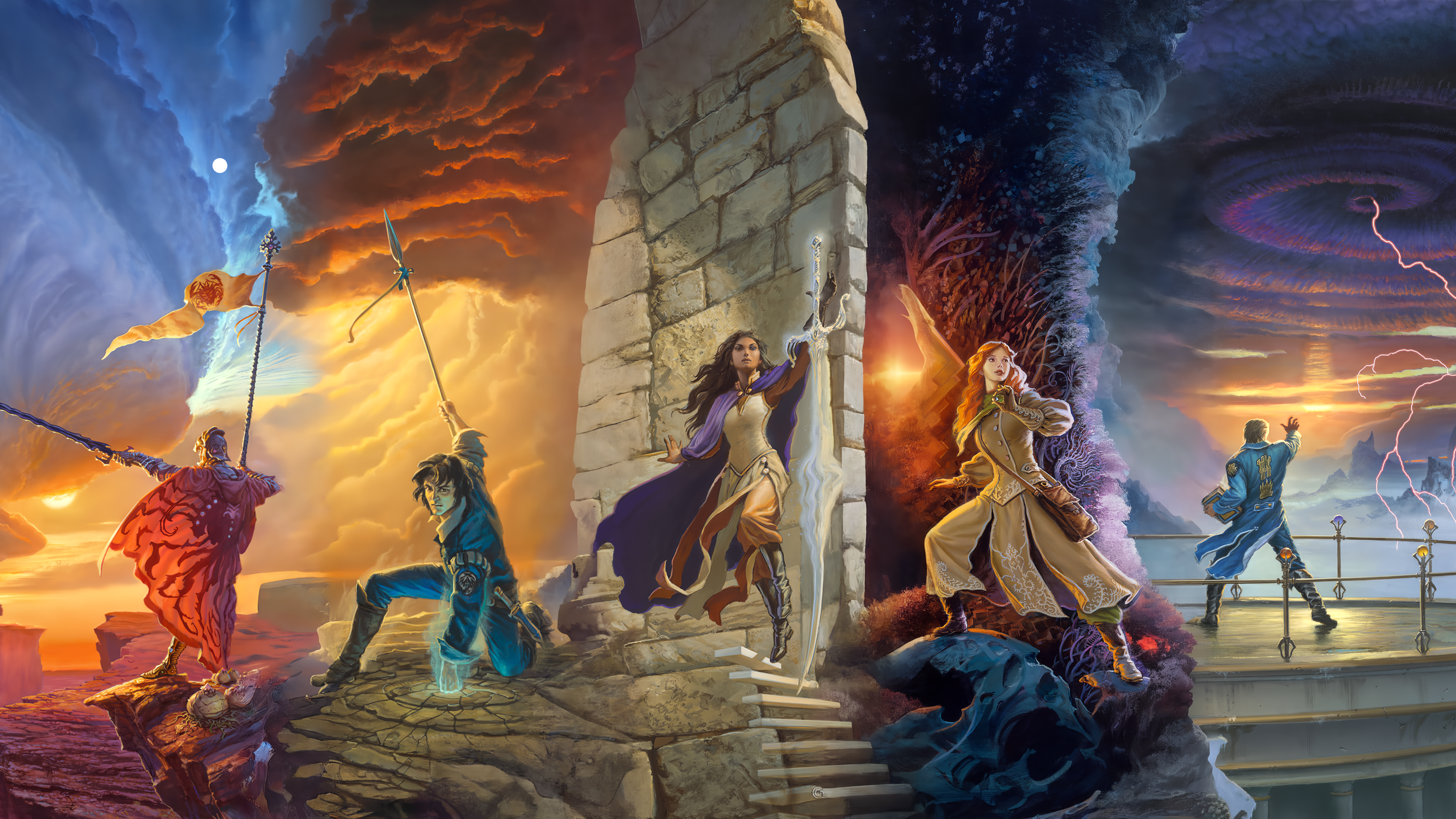 I Made A Stormlight Arc 1 4K Wallpaper By Combining All The Beautiful Covers By Michael Whelan, R Stormlight_Archive