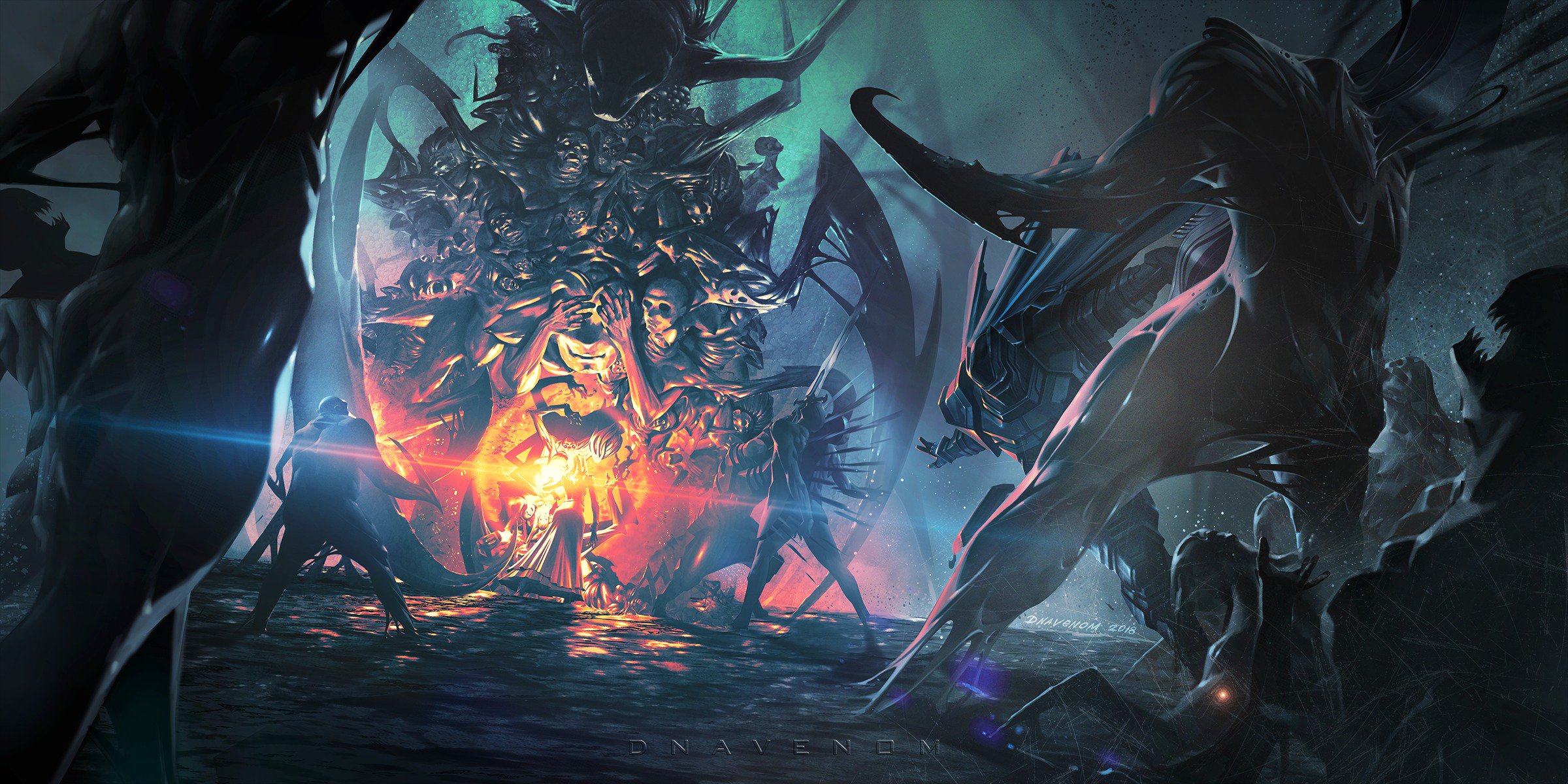 Petar Penev I first read this scene in Oathbringer I knew I wanted to draw it. The moment when our guys make a clearing for Shallan so she can