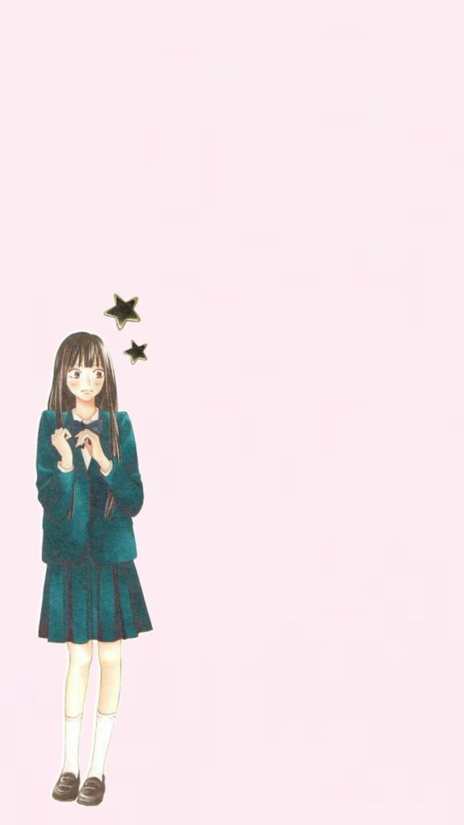 Sawako pink wallpaper. Baby pink wallpaper iphone, Cute iphone wallpaper tumblr, Cute anime wallpaper