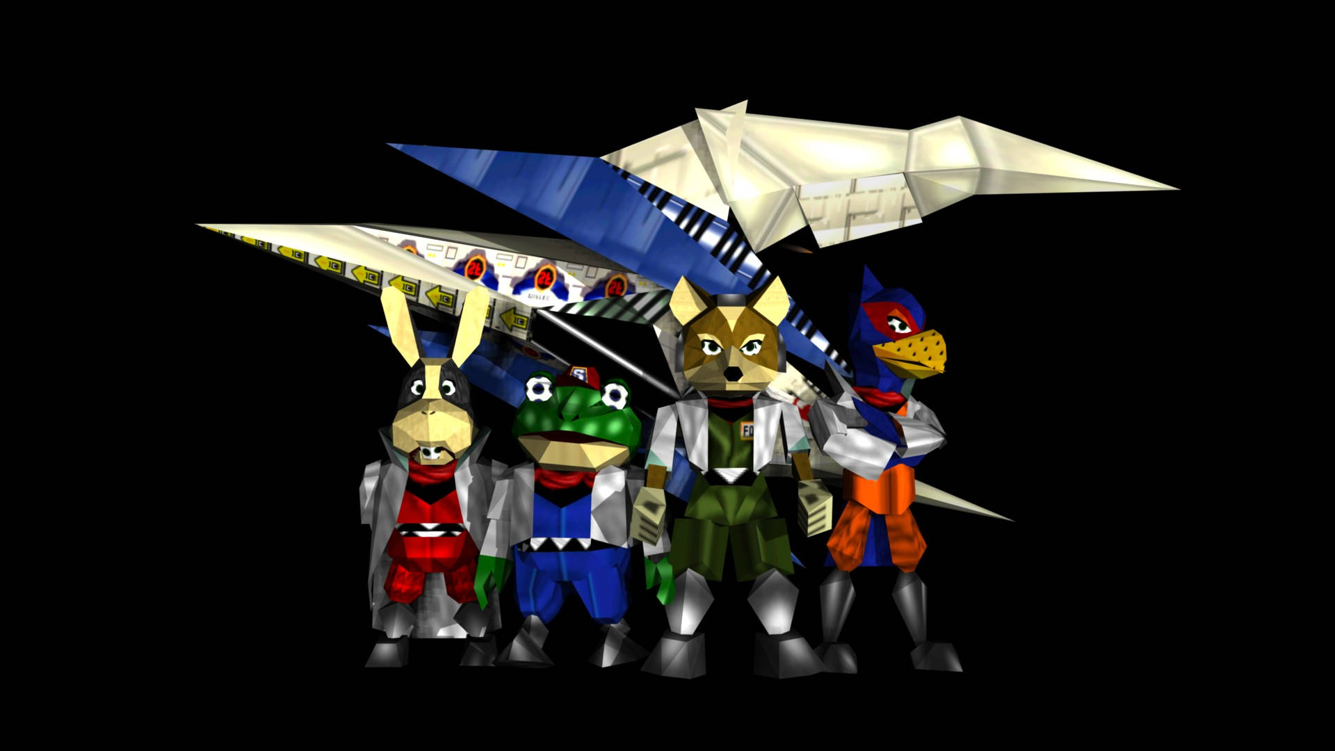 Download Star Fox 64 Retro Model Characters Wallpaper