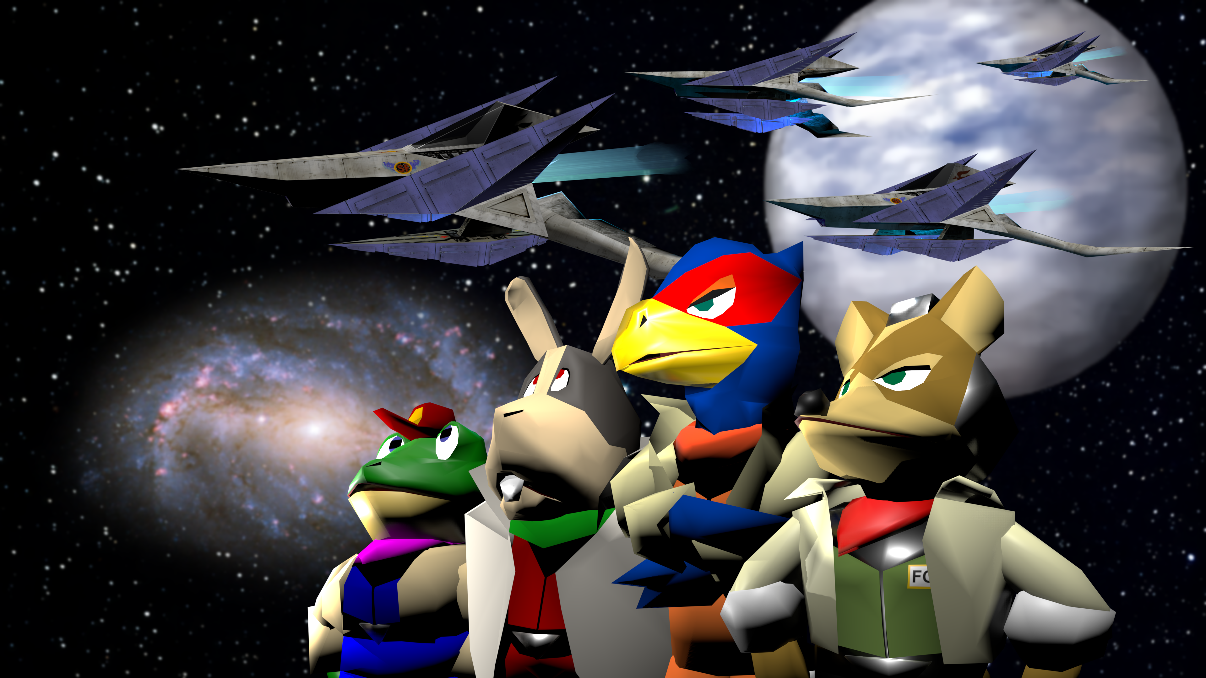 Two more Star Fox 64 renders I made