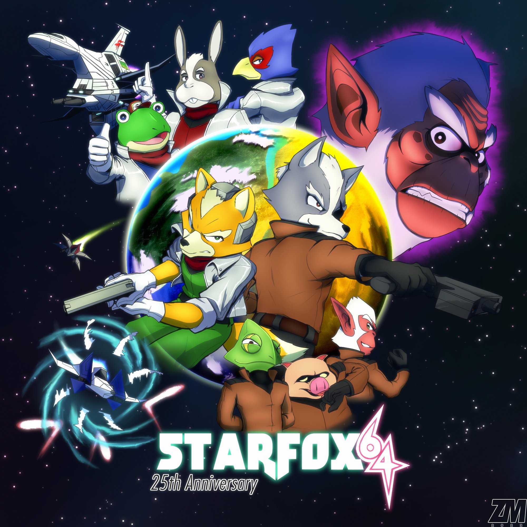 ZM?'s the real anniversary pic. #starfox #starfox64 #nintendo art