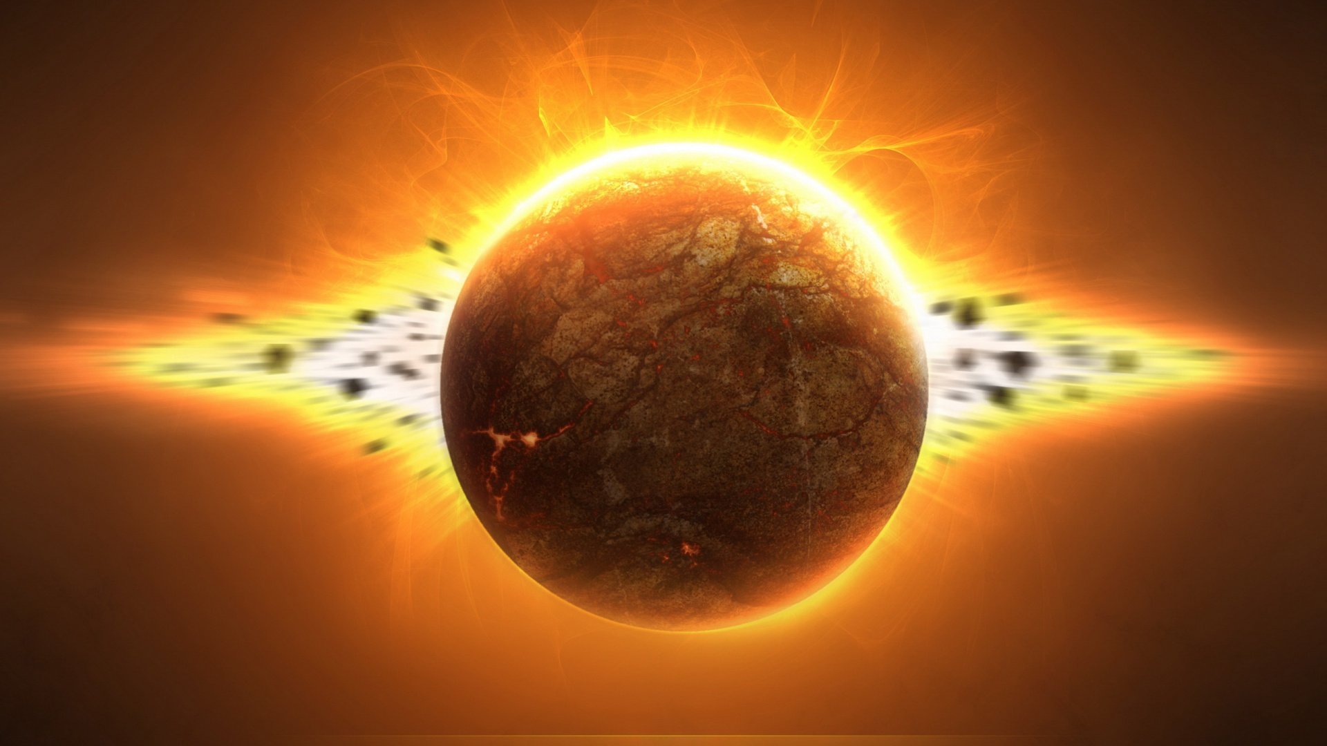 Epic Sci Fi Planet Explosion HD Wallpaper