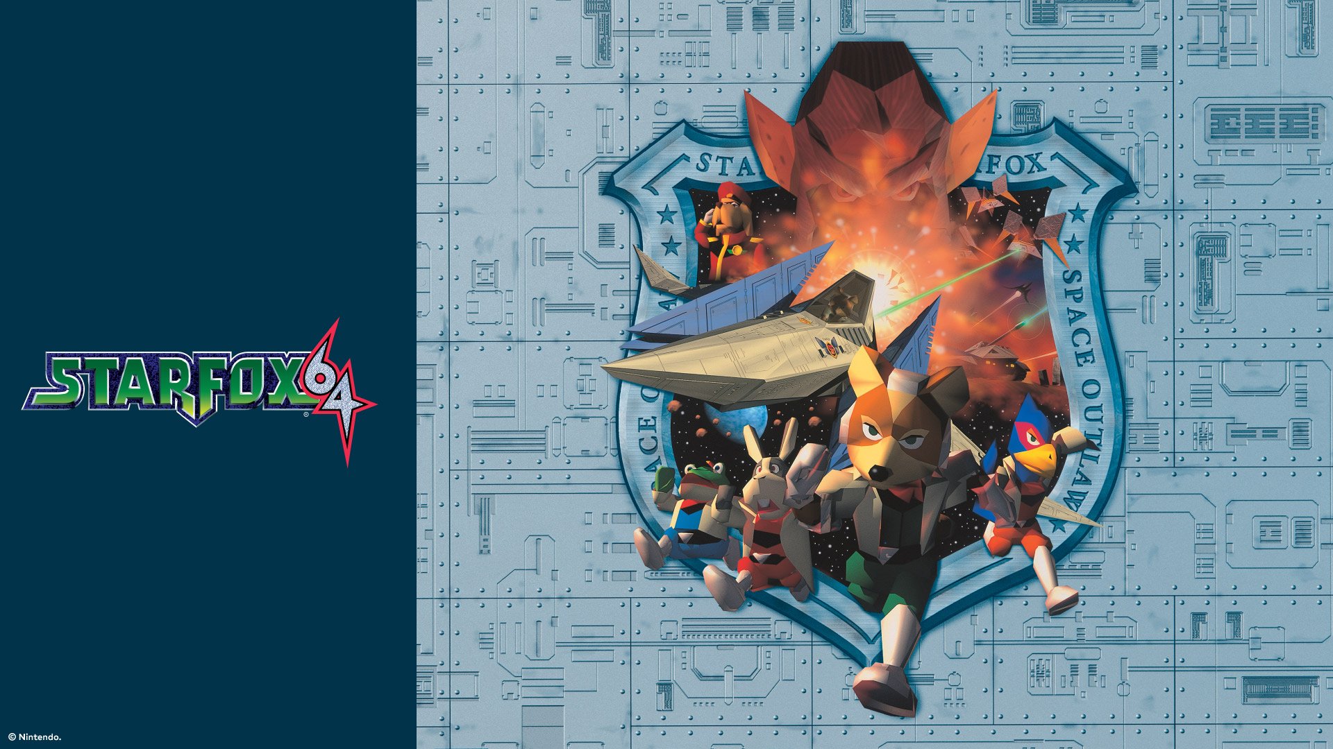 Mighty Andross 64 wallpaper for Star Fox that could be obtained from My Nintendo. There were several different sizes for phones, desktops, etc (1920x1080 version shown here). #starfox #starfox64 #