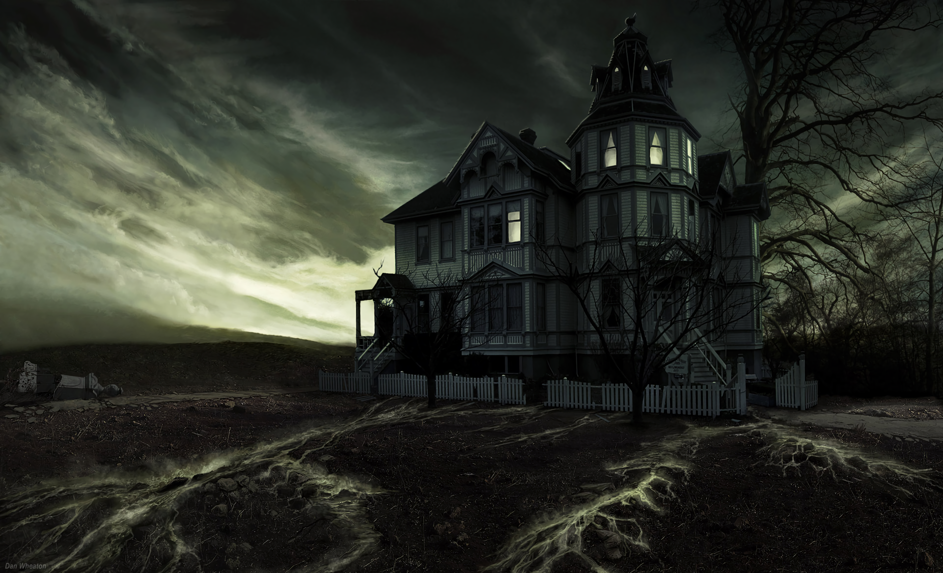 Haunted Victorian House Abandoned HD Wallpaper