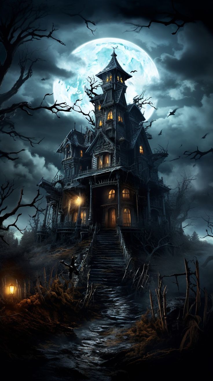 haunted mansion background. Haunted house picture, Spooky halloween picture, Halloween wallpaper cute