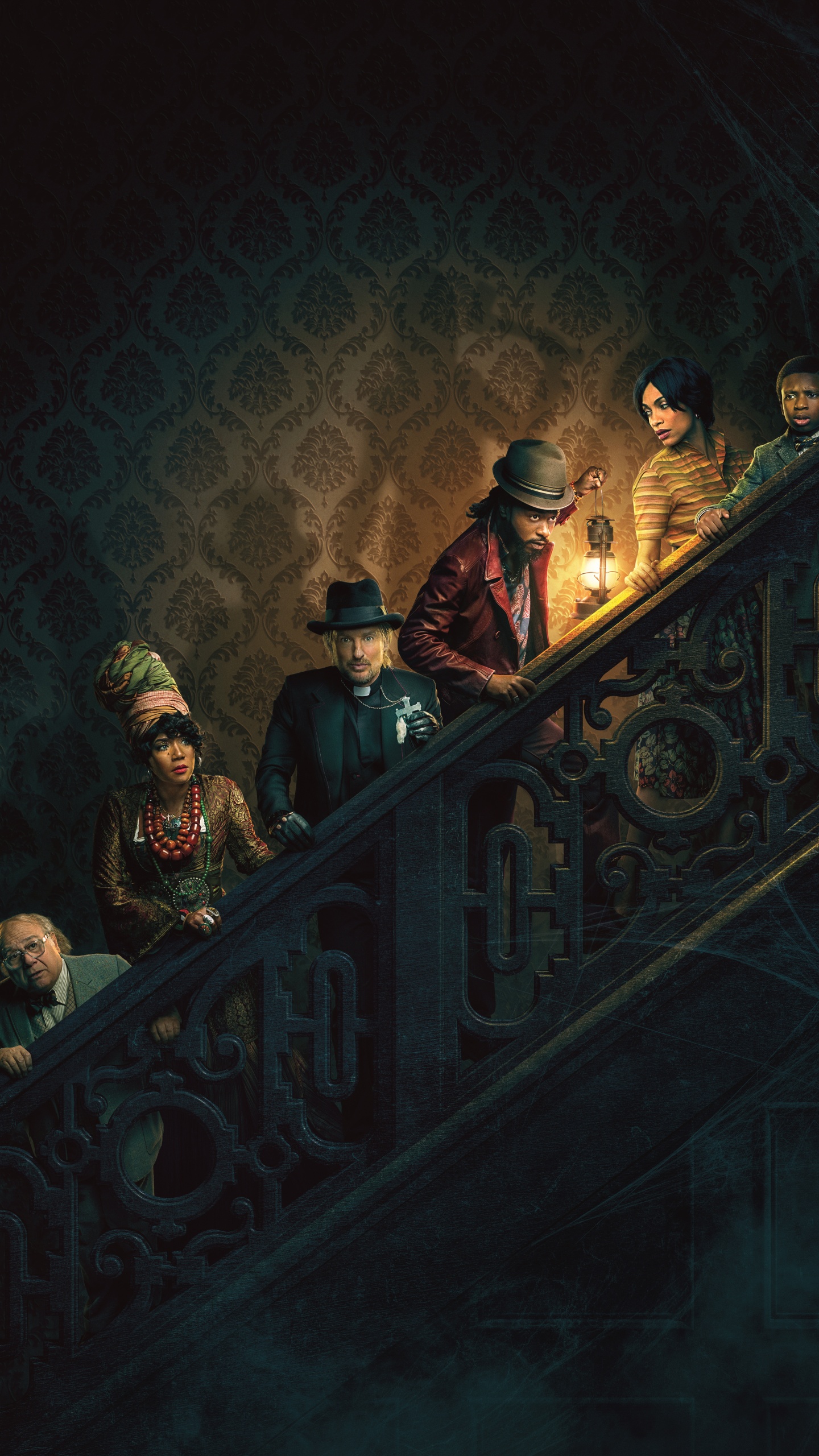 Haunted Mansion Wallpaper 4K, Danny DeVito, Owen Wilson
