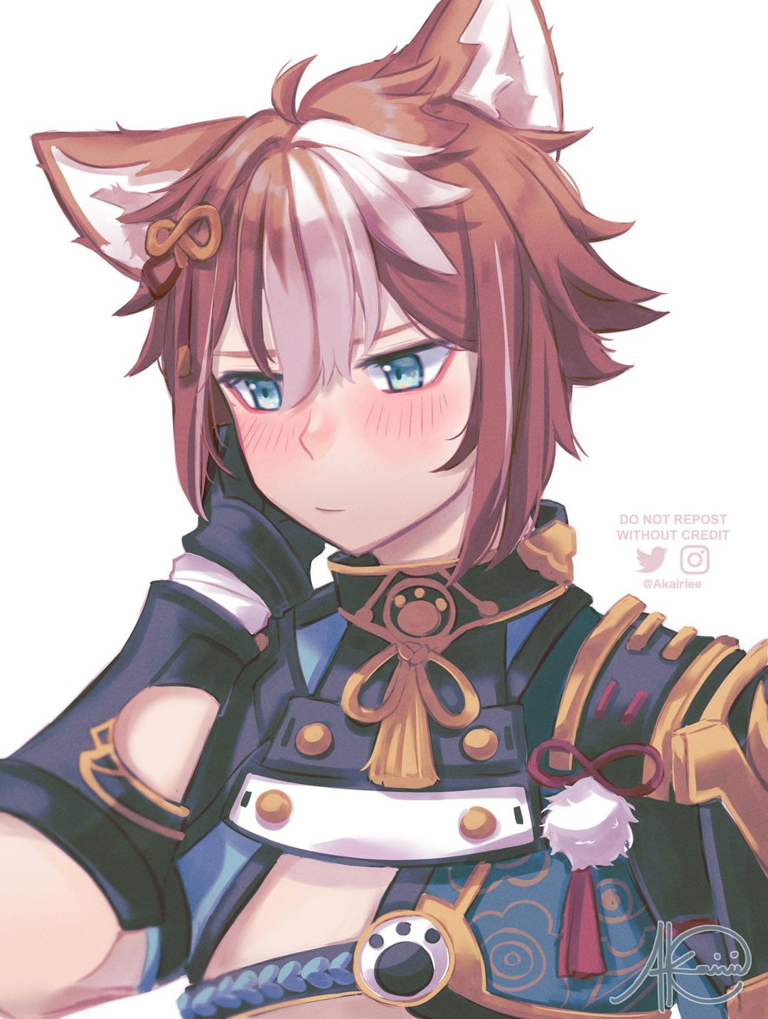 Fanart I Drew A Shy Gorou!, R Genshin_Impact