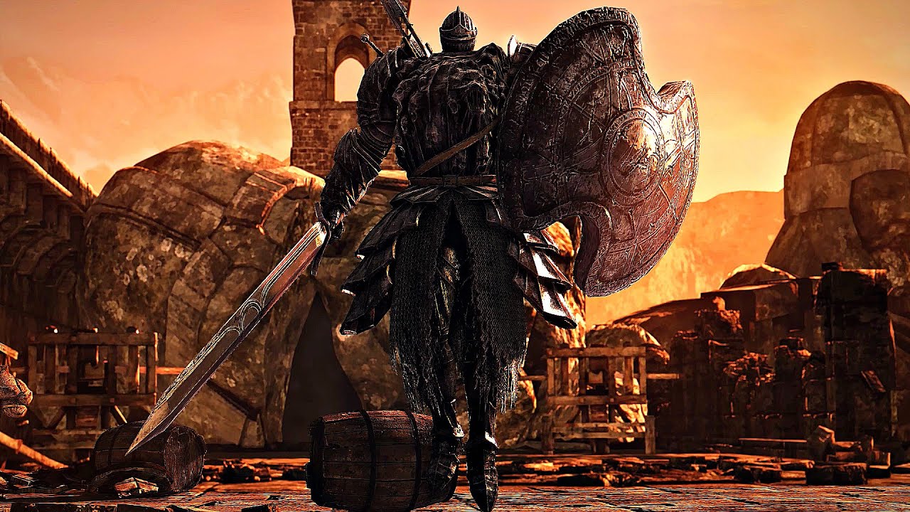 Dark Souls 2 Remastered Pursuer Boss Fight (4K 60FPS)