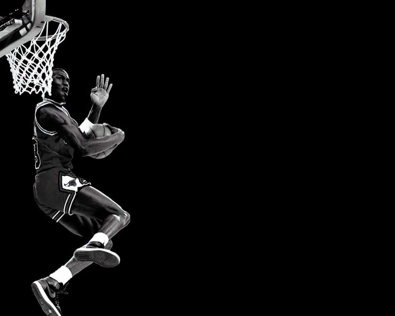 Download Michael Jordan Black Basketball Wallpaper