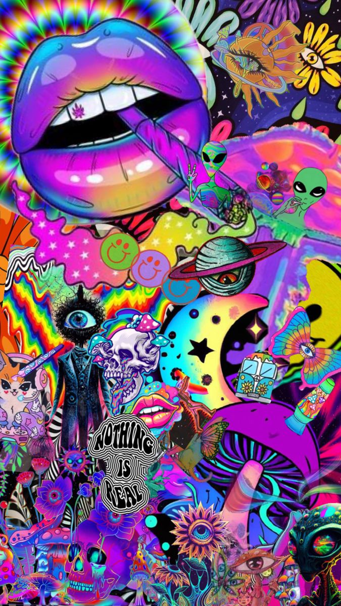 cuadros. Trippy iphone wallpaper, Graffiti wallpaper, Hippie wallpaper
