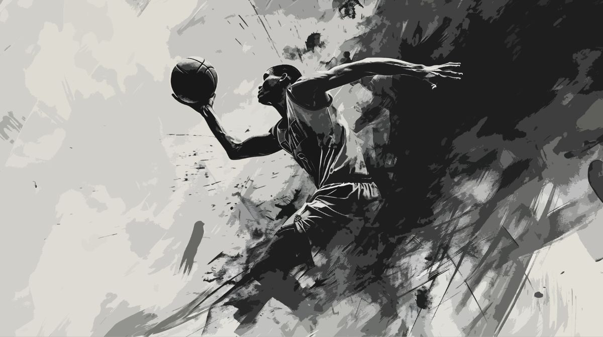 Basketball Abstract Art Wallpaper for Wall®