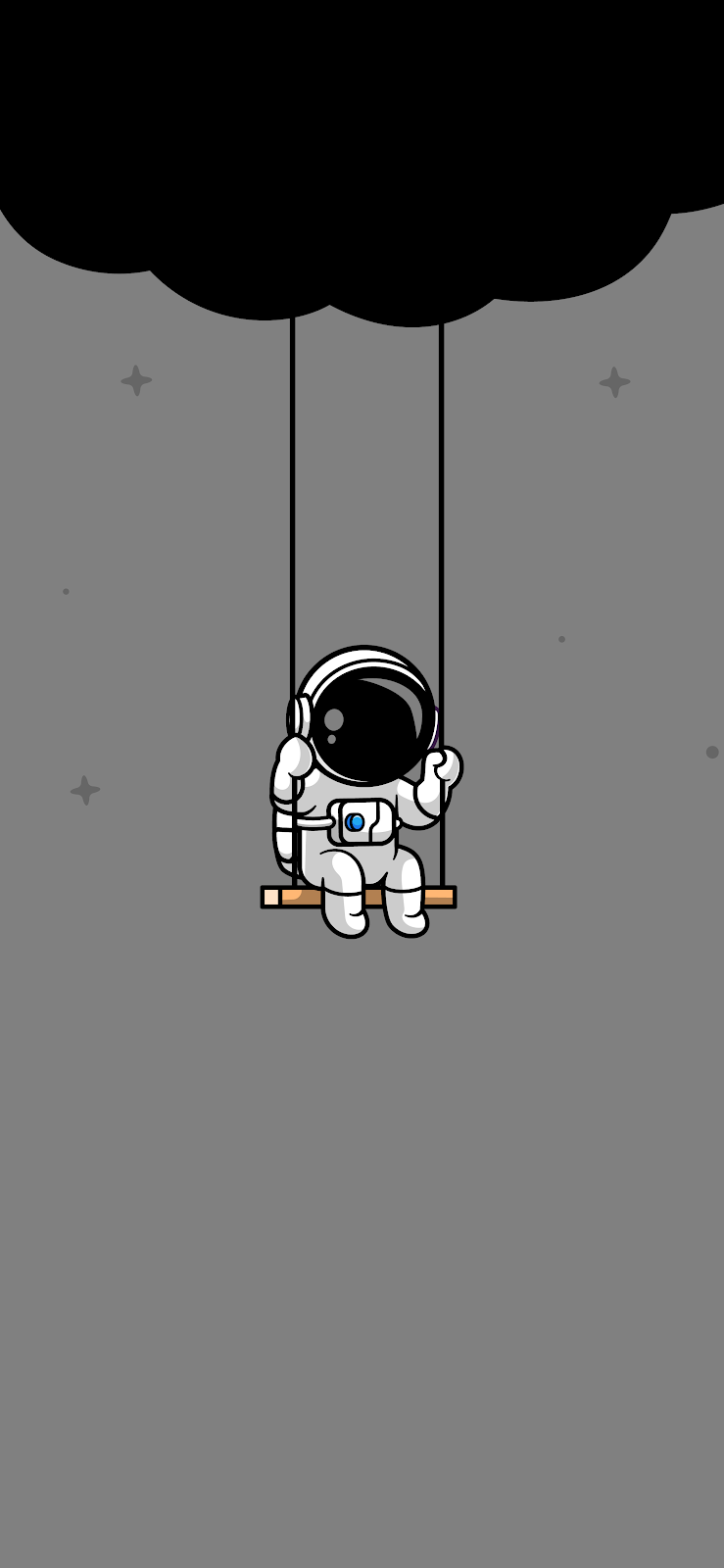 Cute Astronaut Dynamic Island Wallpaper for iPhone 14 Pro Series
