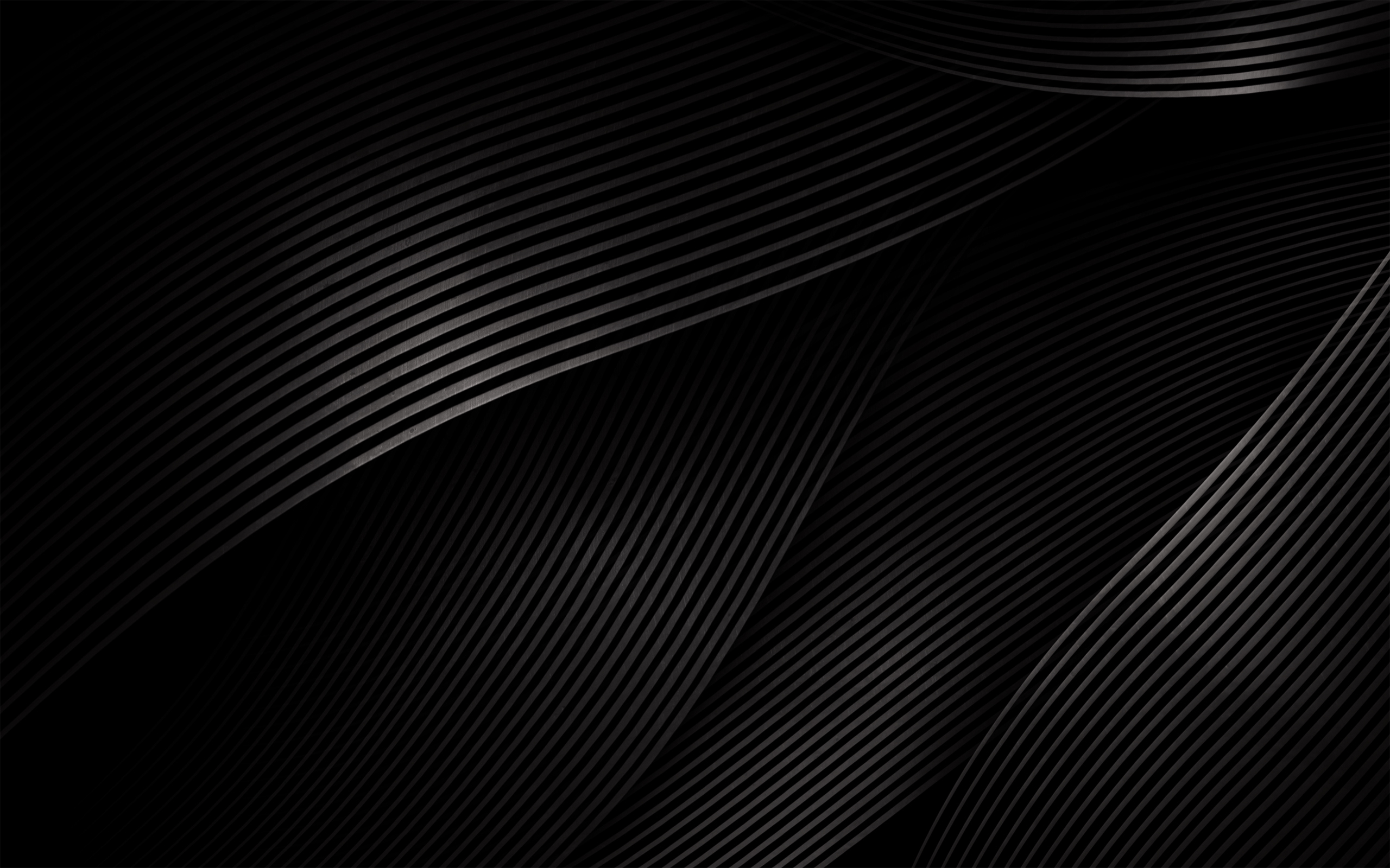 Wallpaper line, metal, abstraction, texture, black for mobile and desktop, section абстракции, resolution 2560x1600